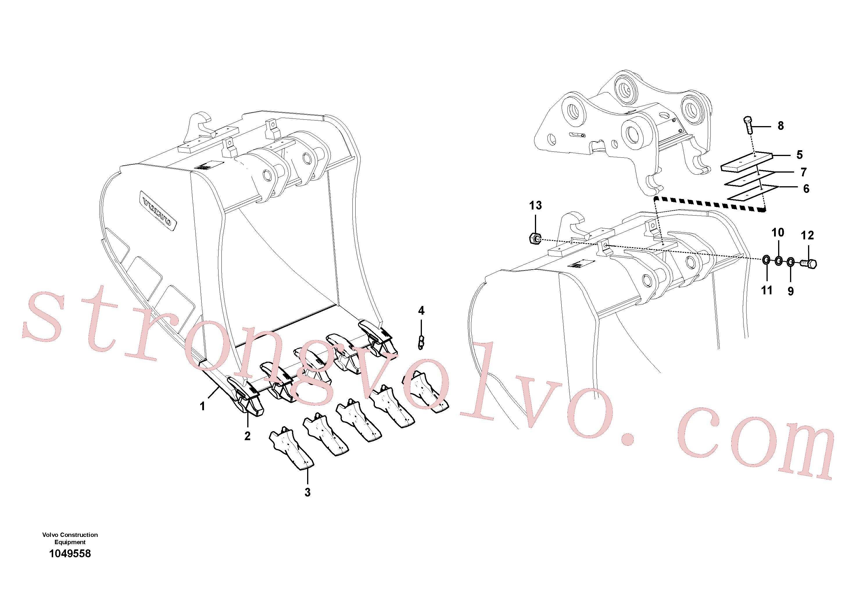 Volvo Montagem VOE14658474 Chapa Acessórios