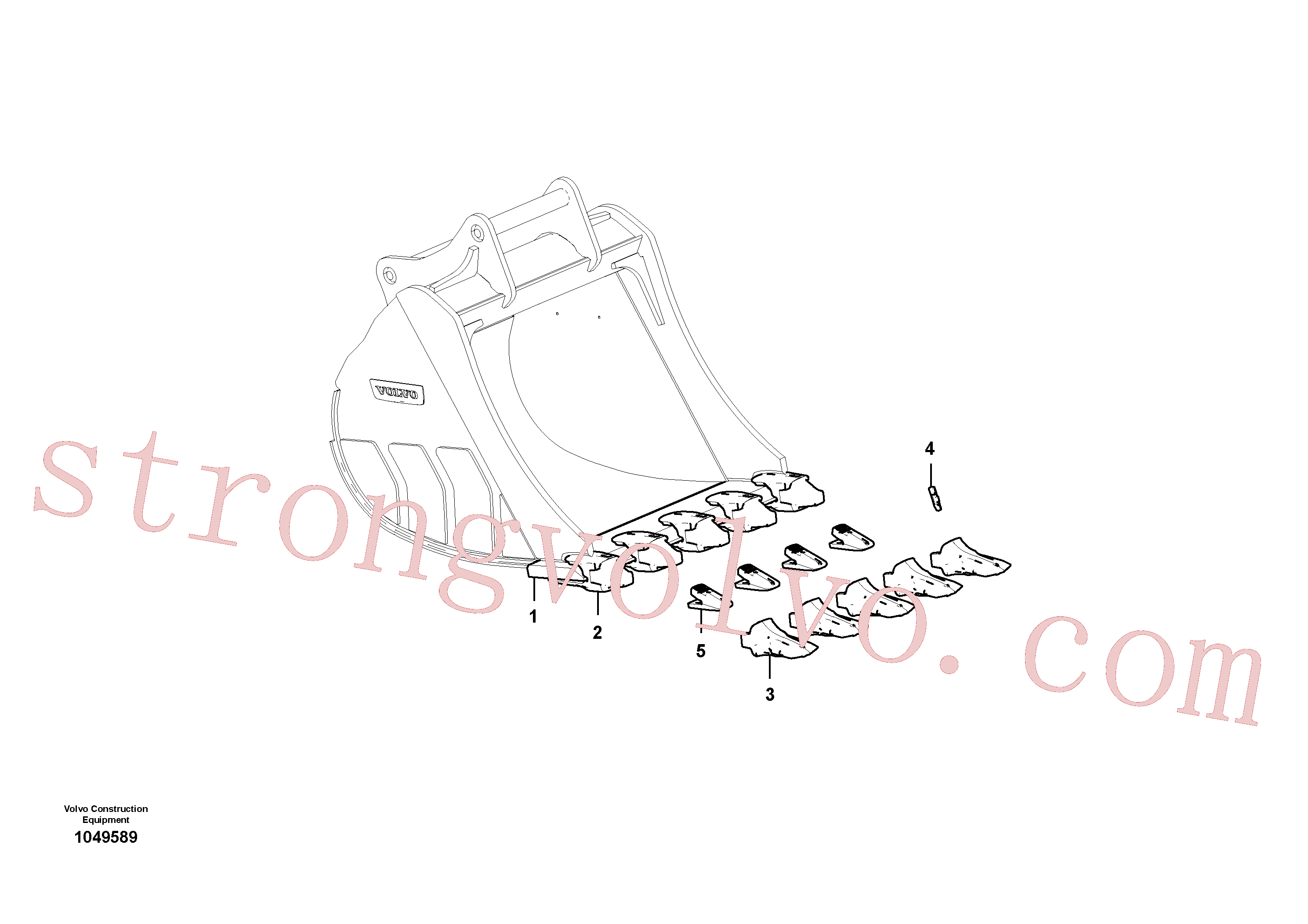 VOE14643026 Segmento Volvo escavadeira