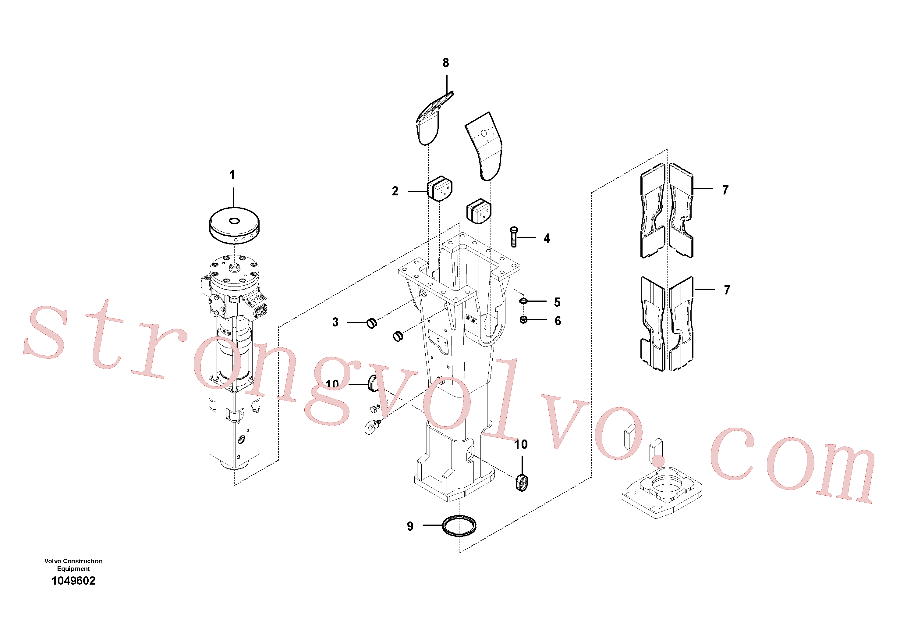 China Made VOE14534664 Base Volvo Acessórios para escavadeira