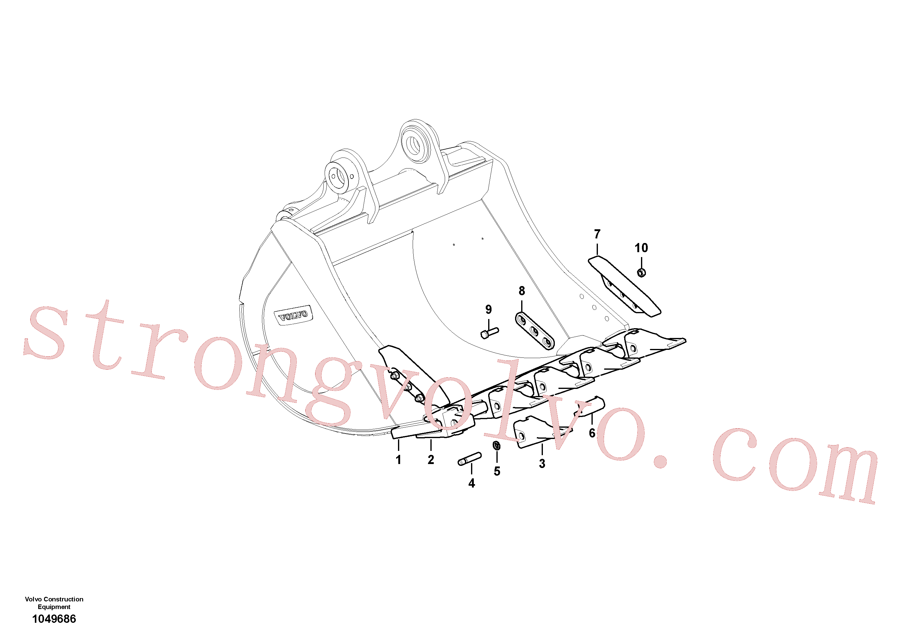 VOE14686099 Volvo Balde(1049686 Montagem)