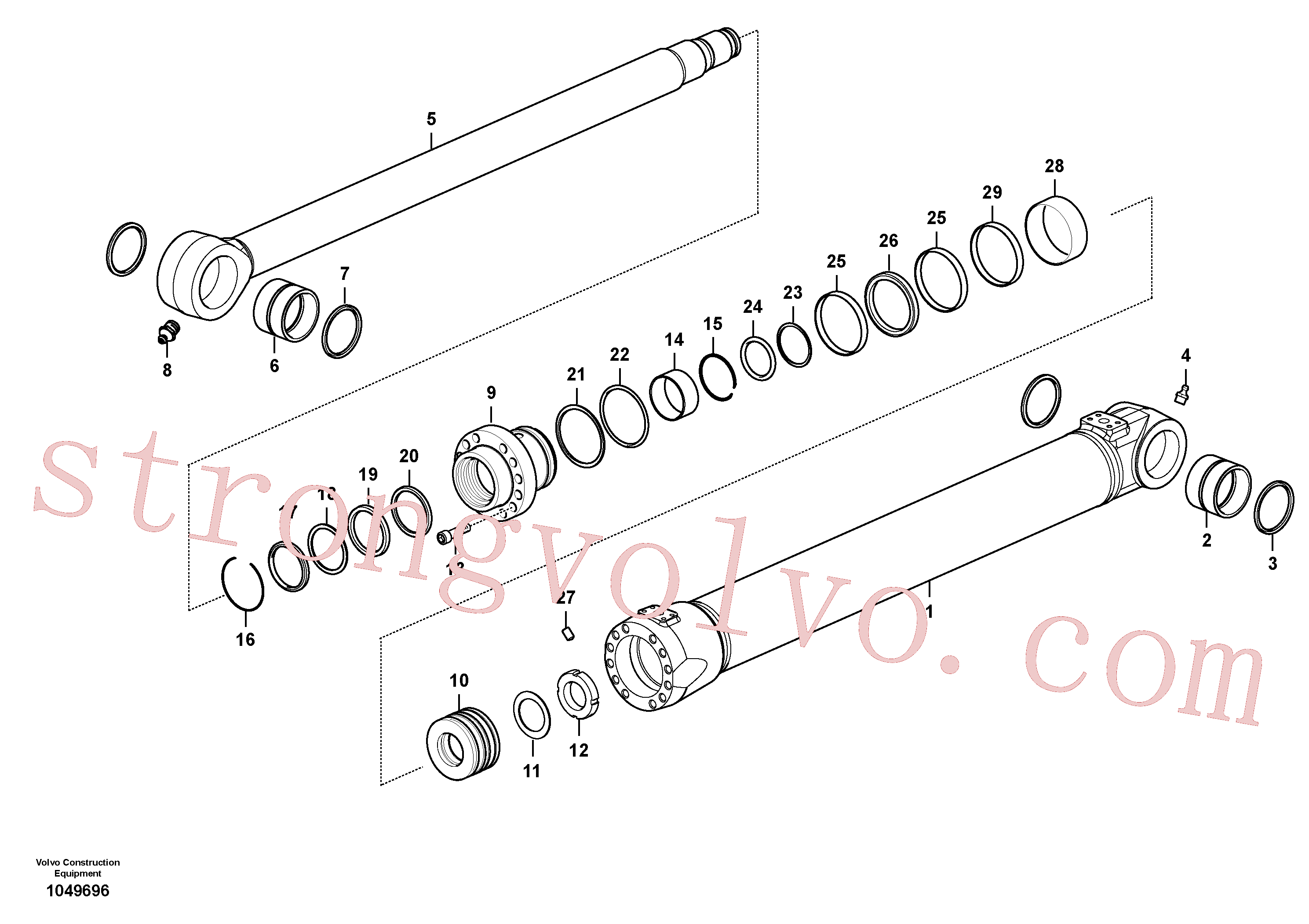 Volvo Acessórios para escavadeira VOE14884907 Anel de fixação Acessórios