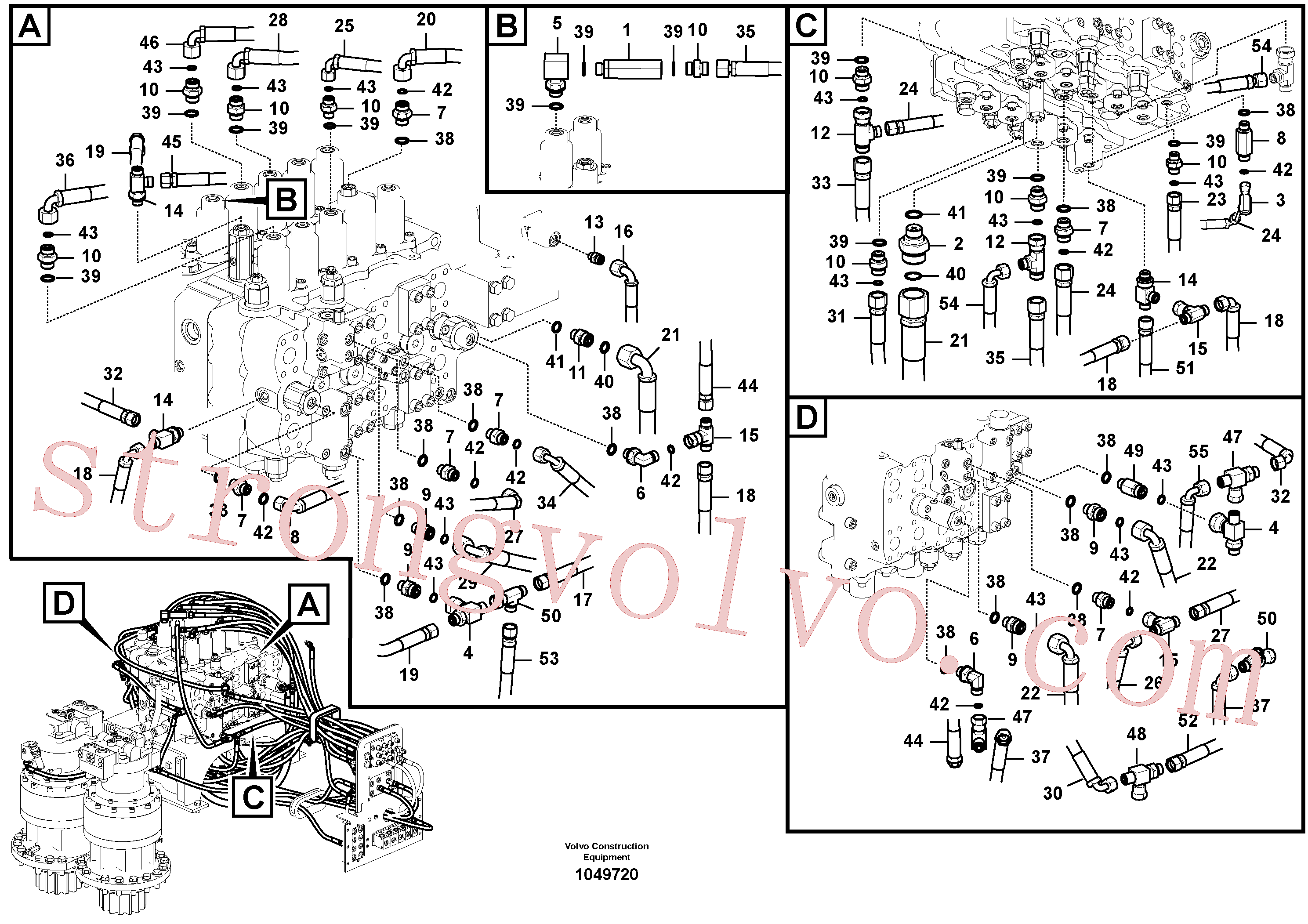 Volvo Montagem VOE14881556 Niple Acessórios