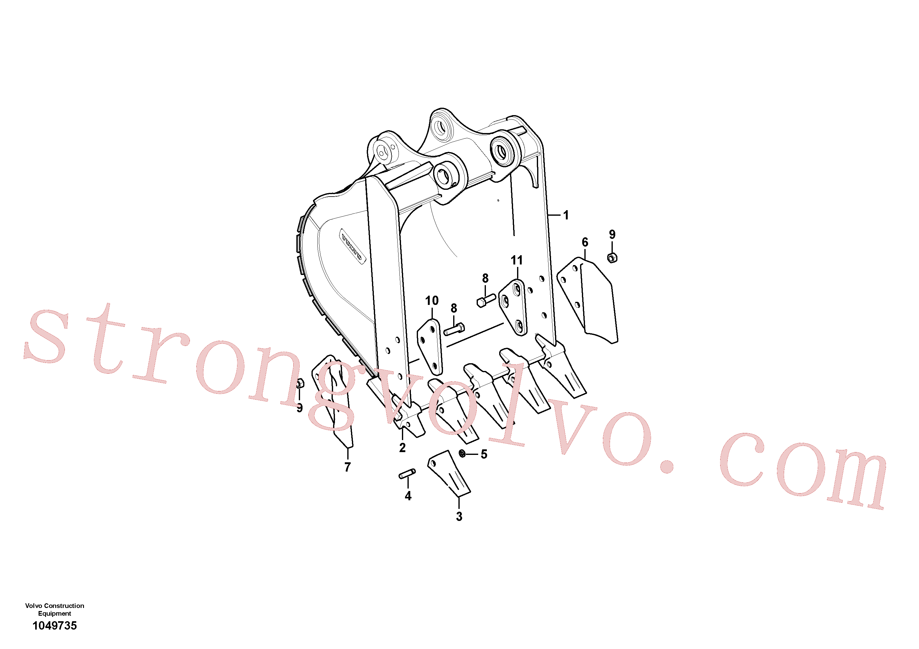 VOE14527864 Volvo Balde(1049735 Montagem)