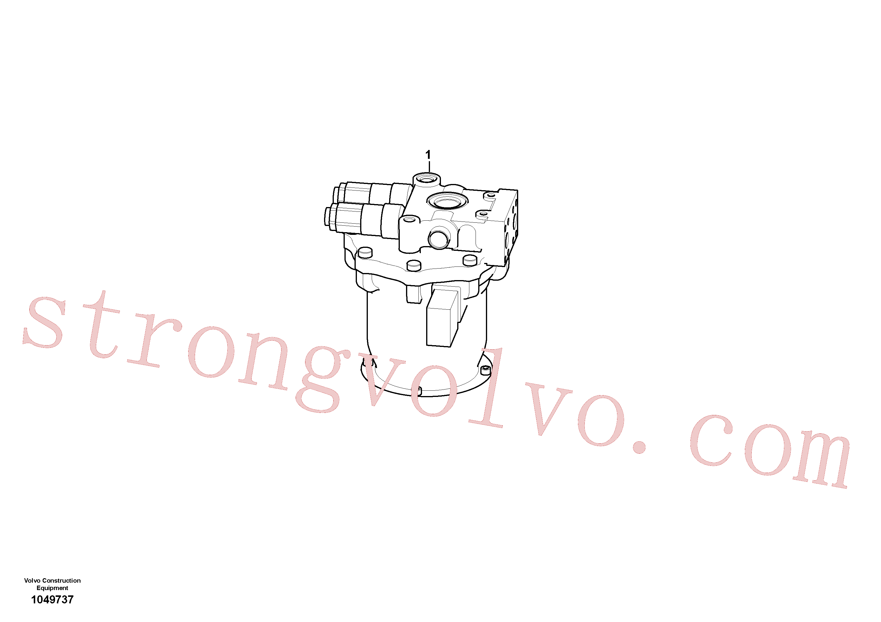 VOE14684123 Volvo Motor de rotação(1049737 Montagem)