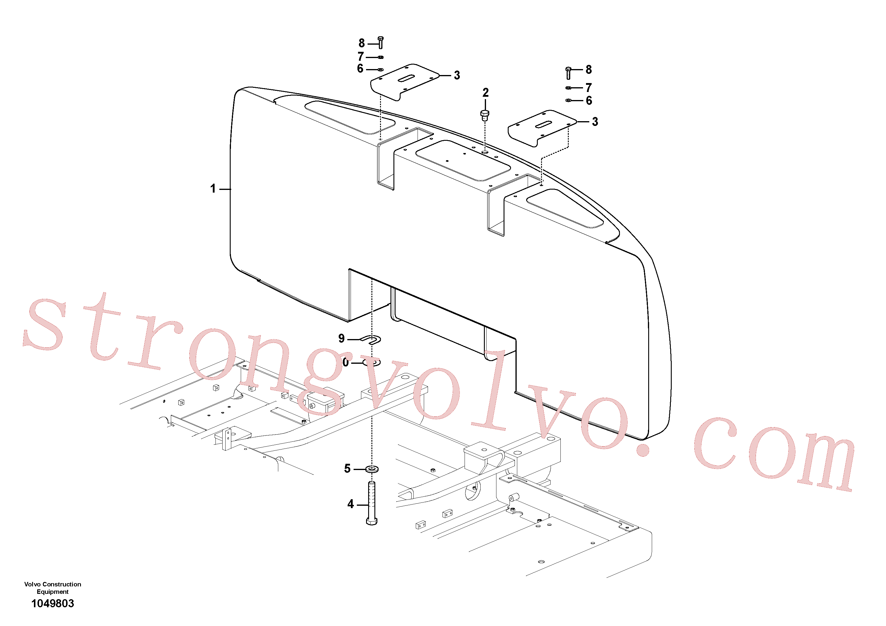 VOE60110019 Volvo Contrapesos(1049803 Montagem)