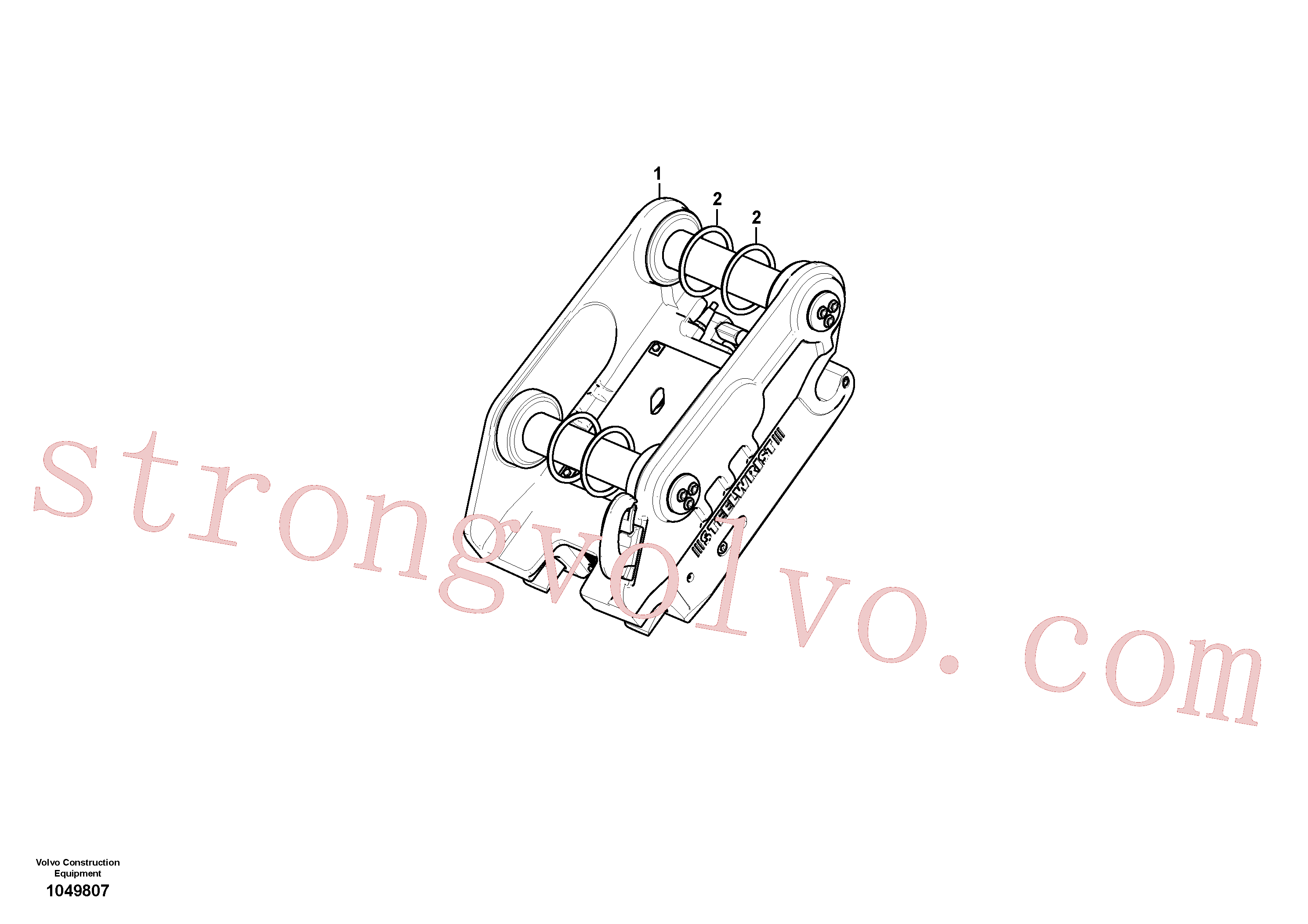 Volvo Montagem VOE14676149 Acoplador rápido Acessórios
