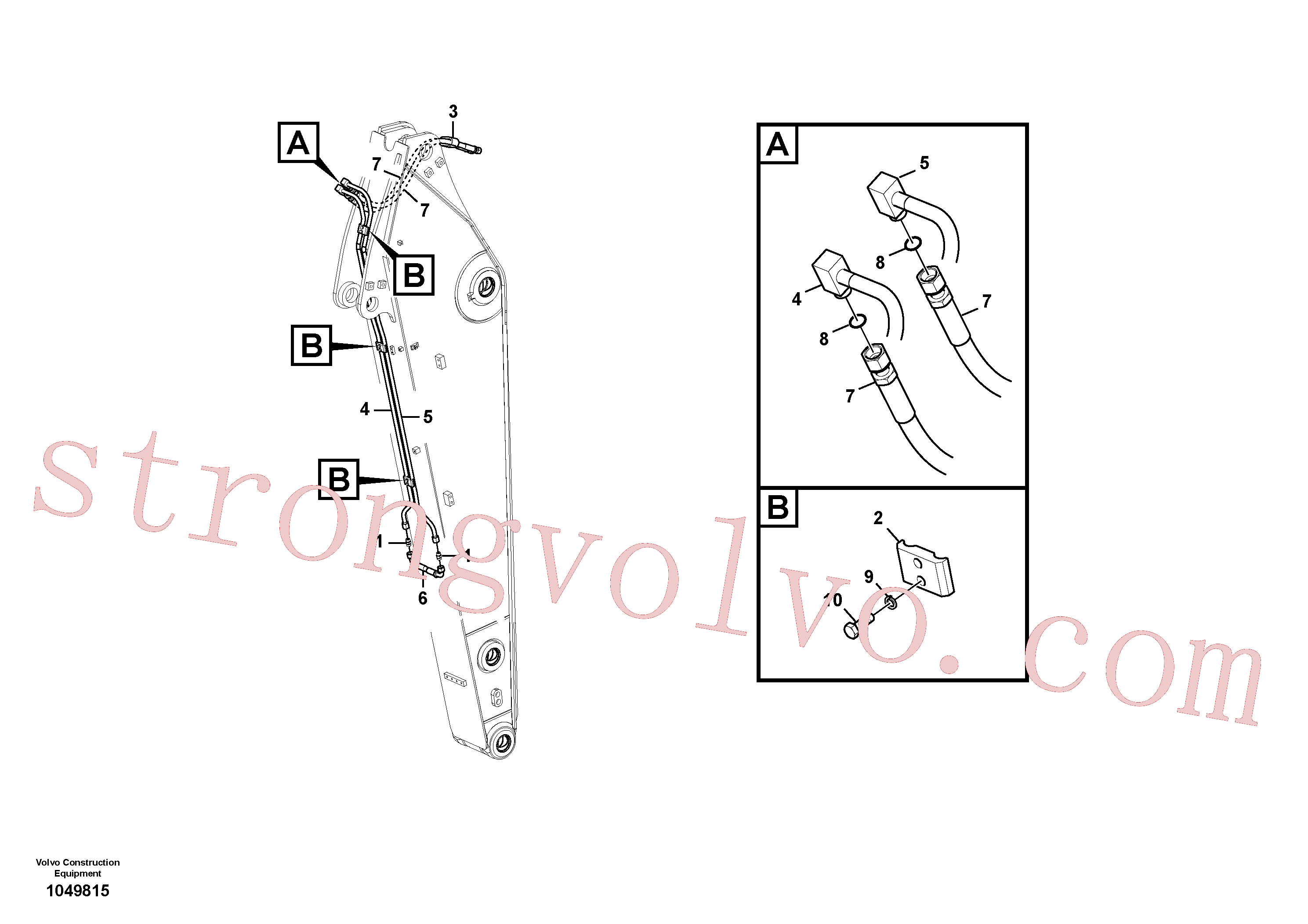 VOE14677259 Tubo Inscreva-se para Volvo Acessórios para escavadeira