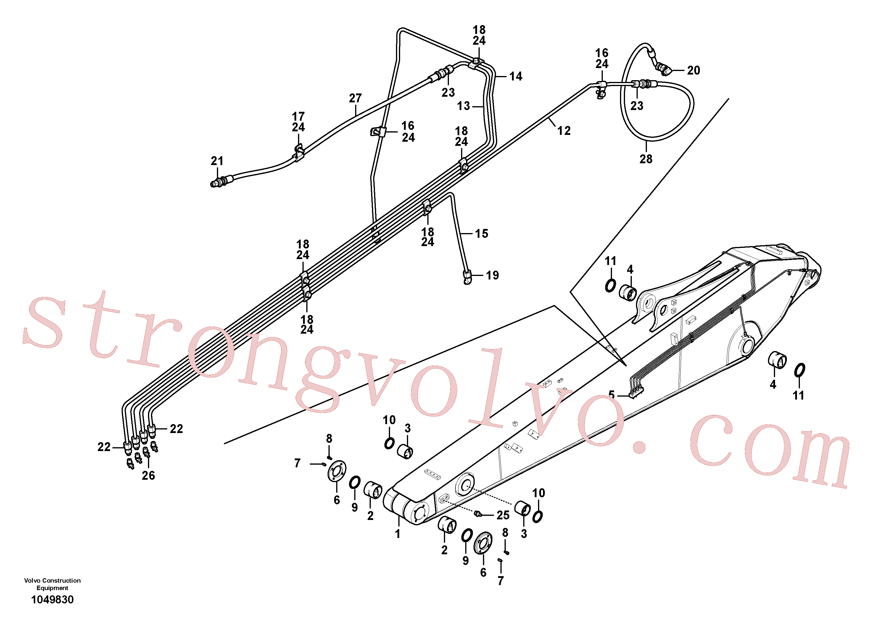 VOE14697325 Braço Volvo escavadeira