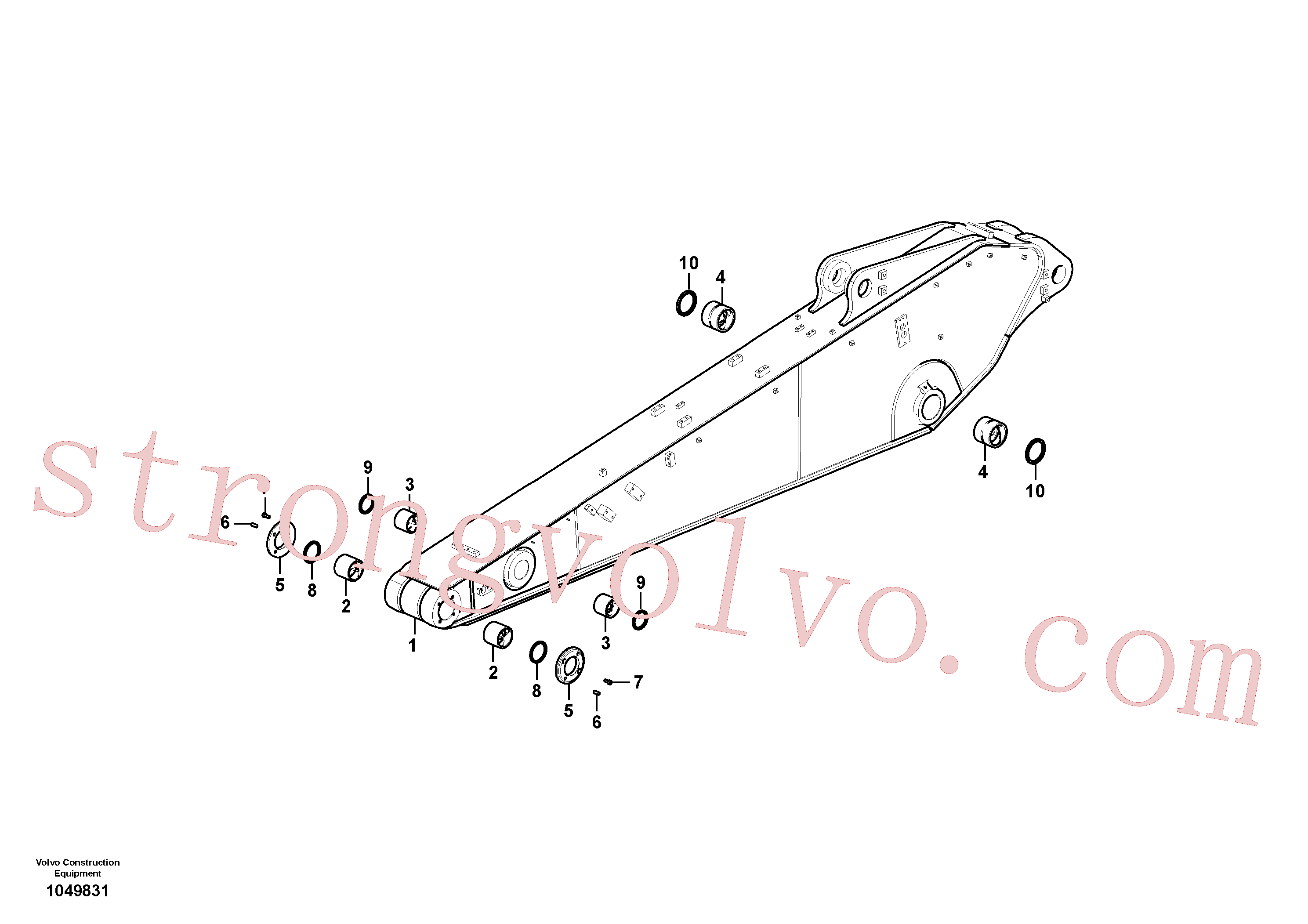 VOE14551342 Volvo Braço de afundamento(1049831 Montagem)