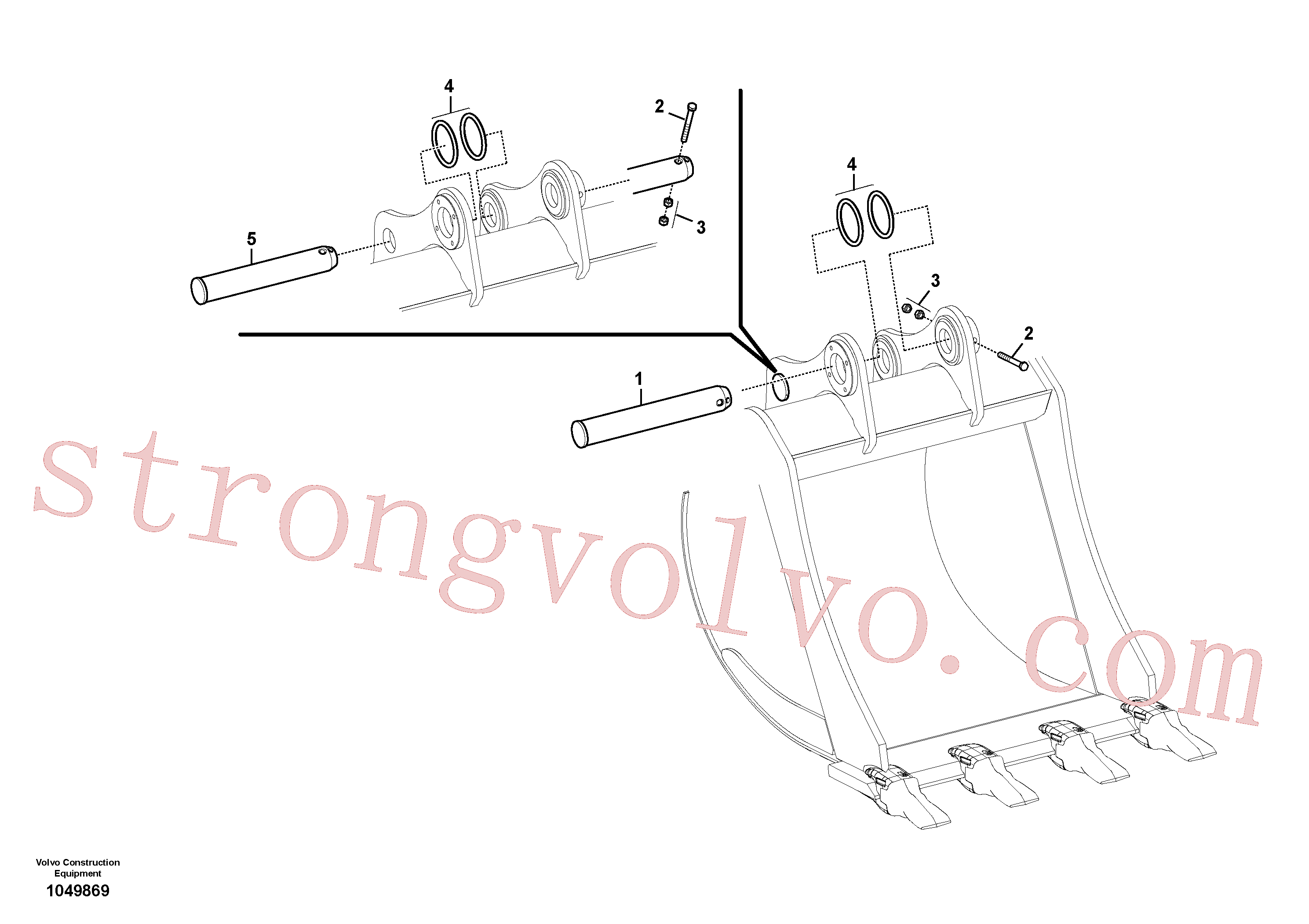 VOE14618113 Volvo Tirantes ao balde(1049869 Montagem)