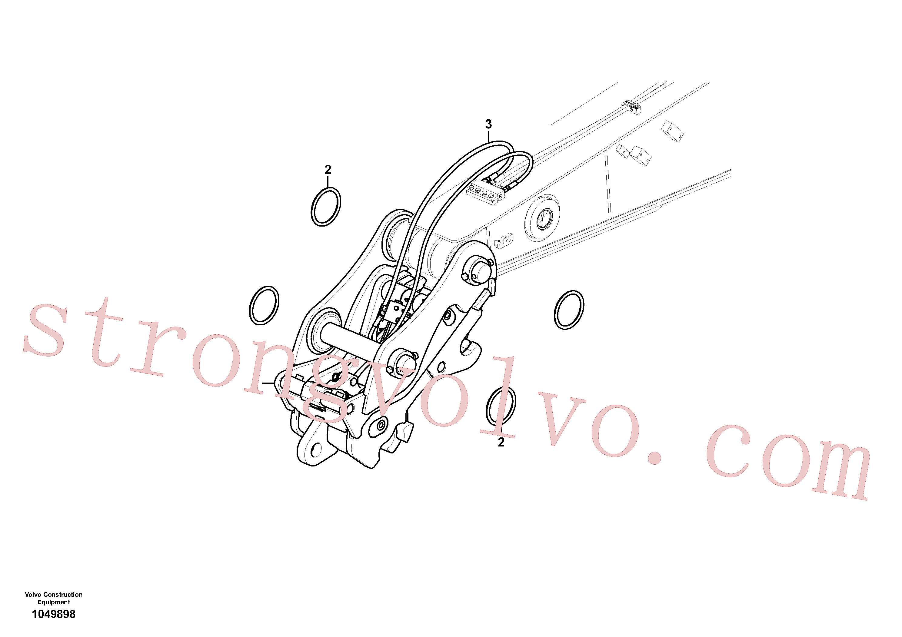 China Made VOE14881185 Anel Volvo Acessórios para escavadeira