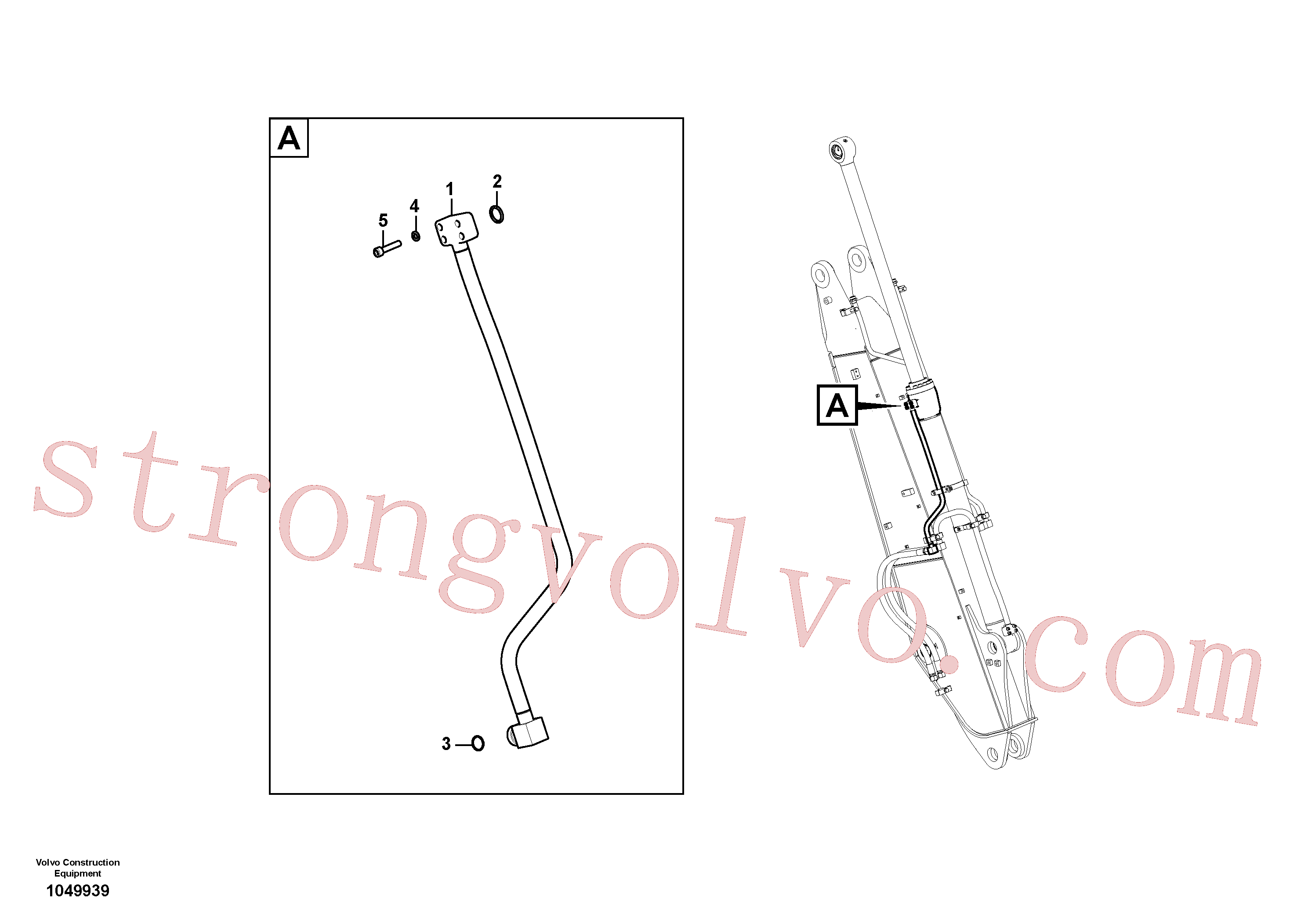 Volvo VOE14678053 Tubo Volvo Acessórios para escavadeira