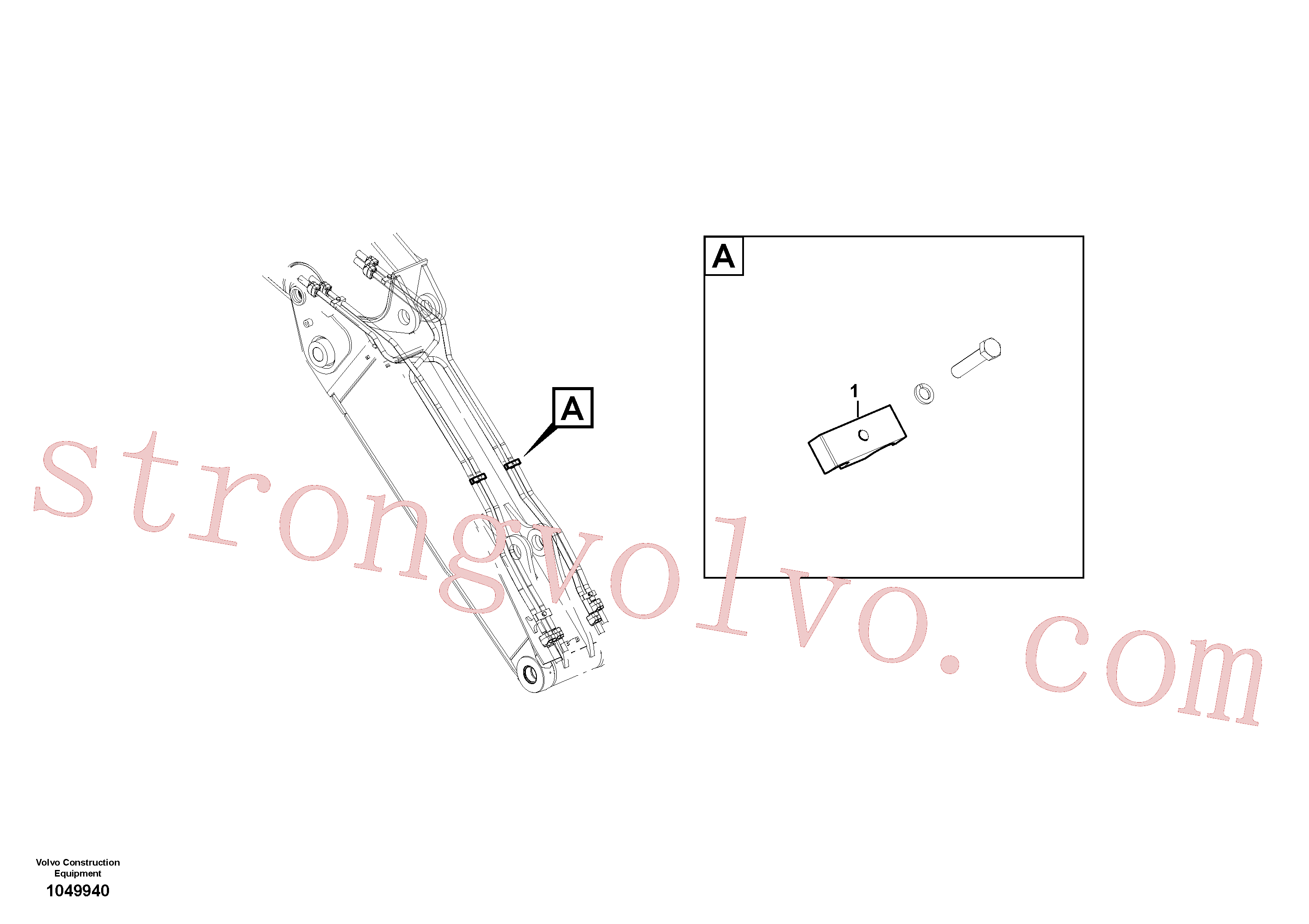 VOE14881234 Braçadeira Volvo escavadeira