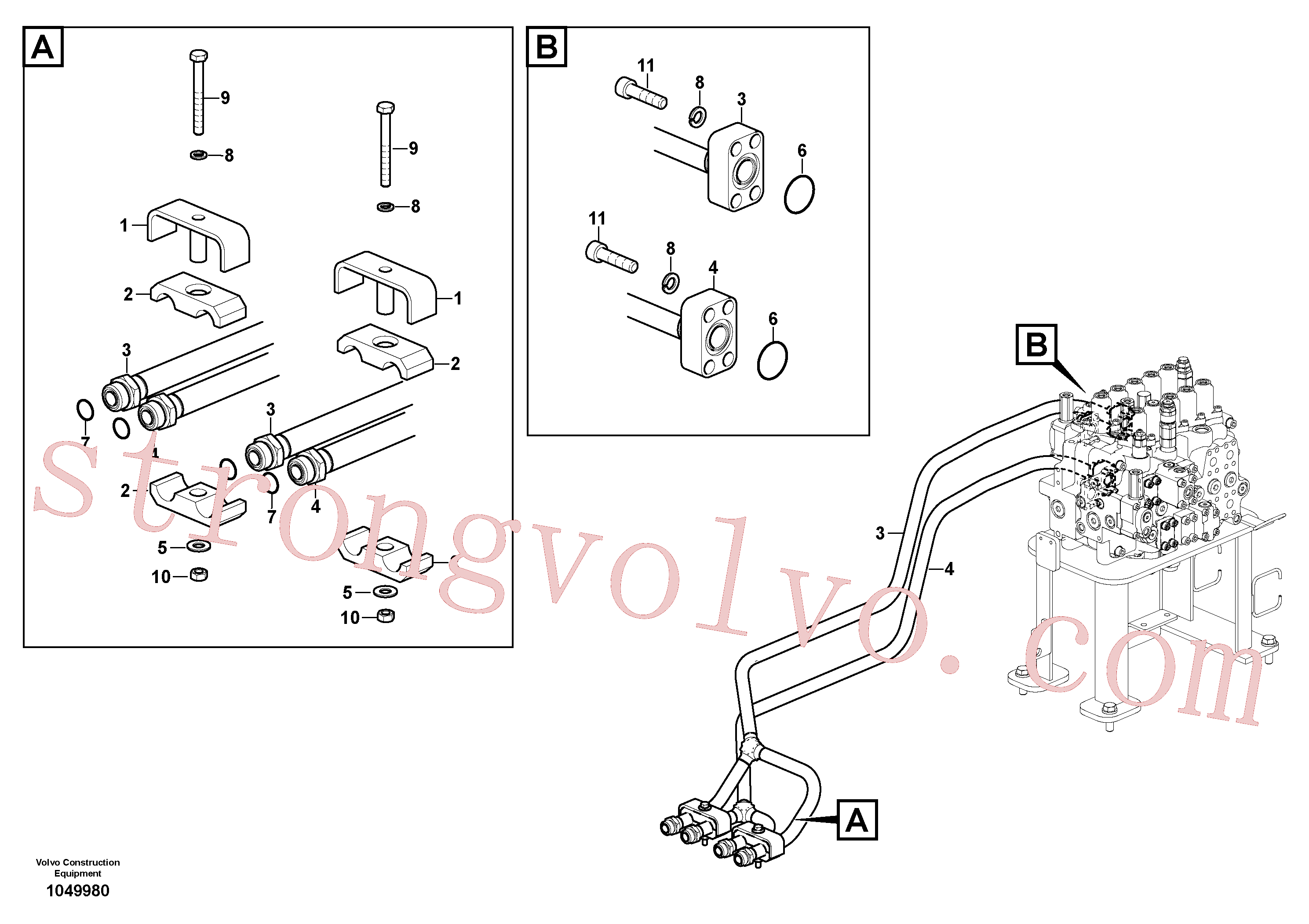Volvo Montagem VOE14677888 Tubo Acessórios