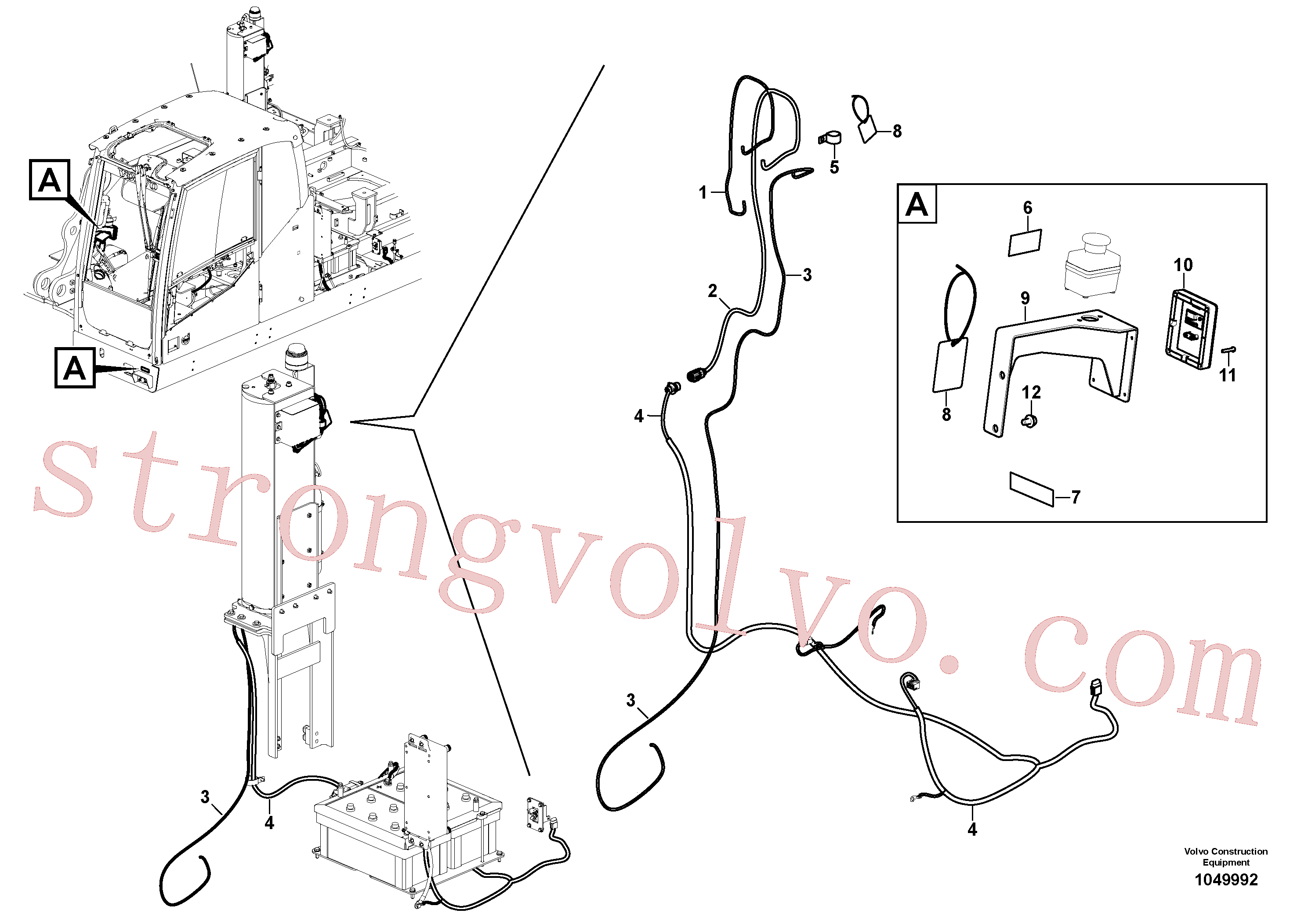 VOE15146994 Volvo Extintor de incêndio(1049992 Montagem)