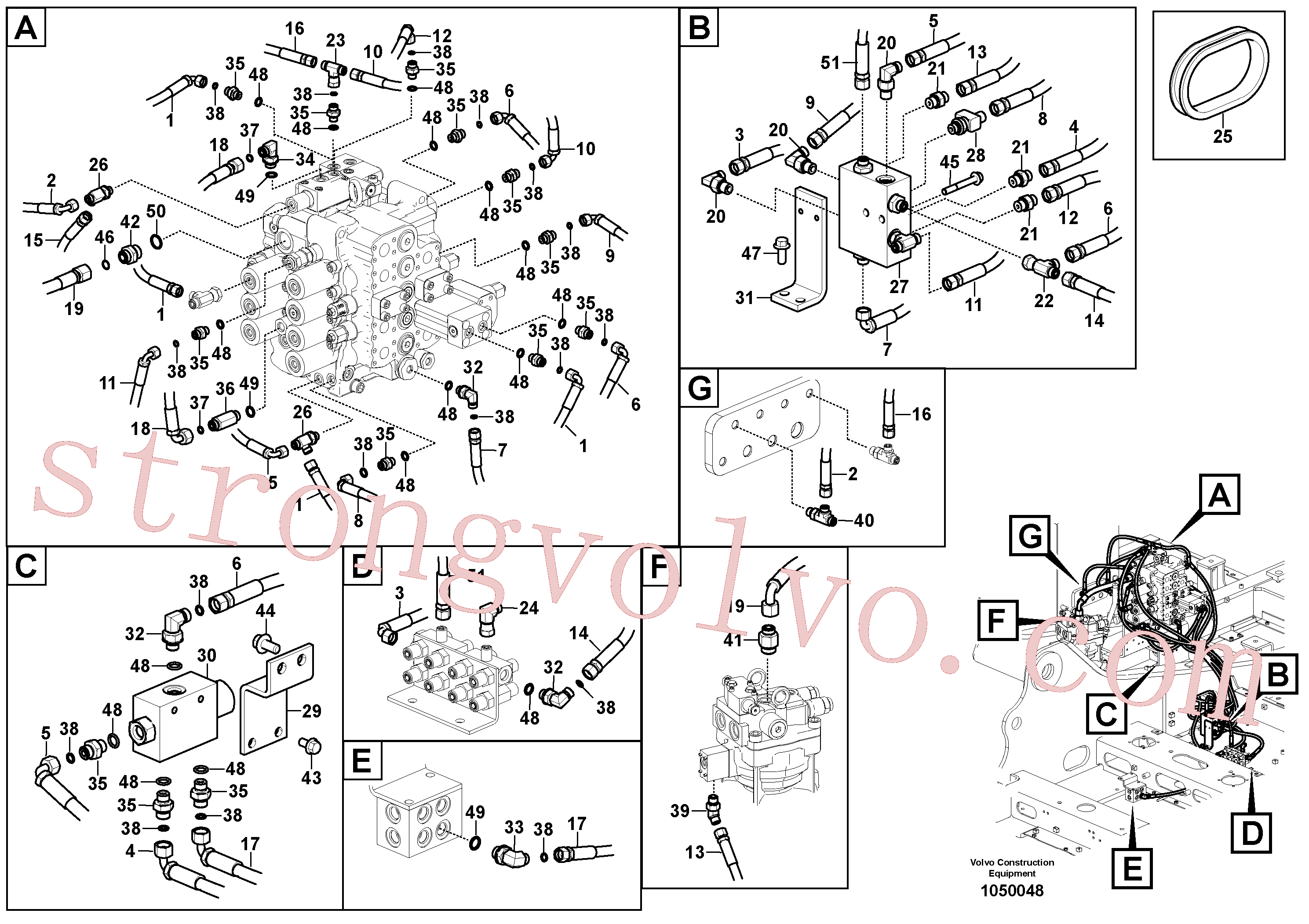 Volvo Acessórios para escavadeira VOE14579675 Plate Acessórios