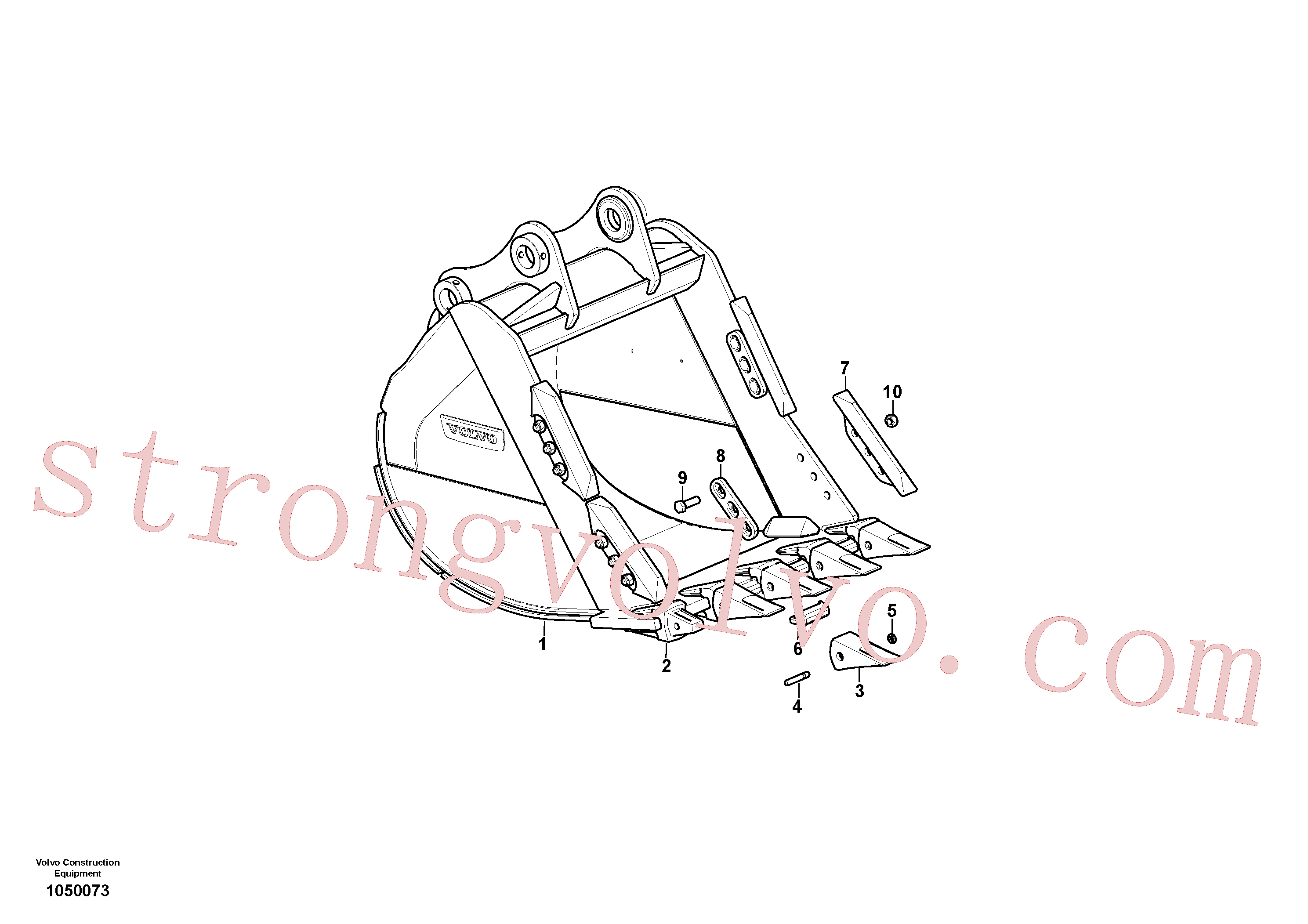 SA1070-13030 Volvo Balde(1050073 Montagem)