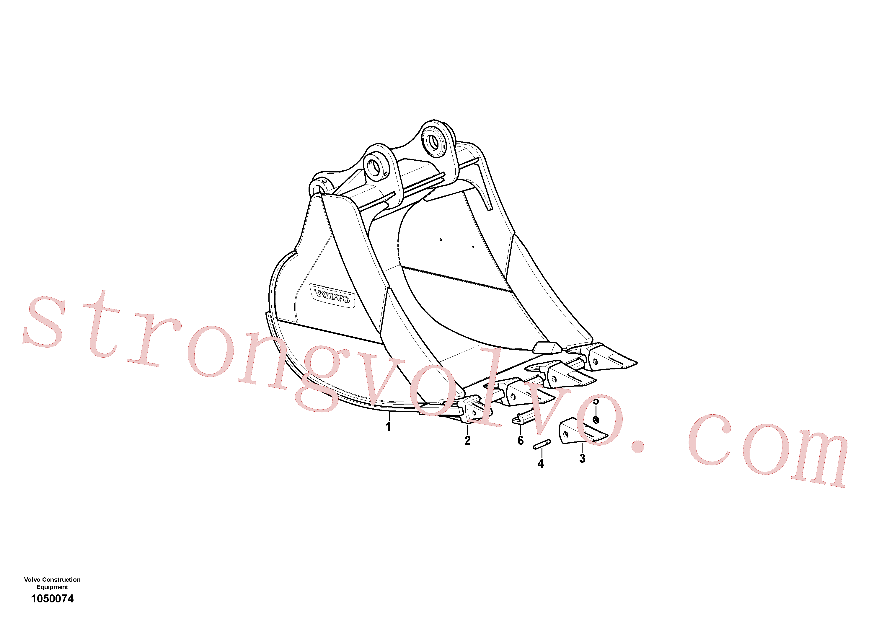 SA1070-13040 Volvo Balde(1050074 Montagem)