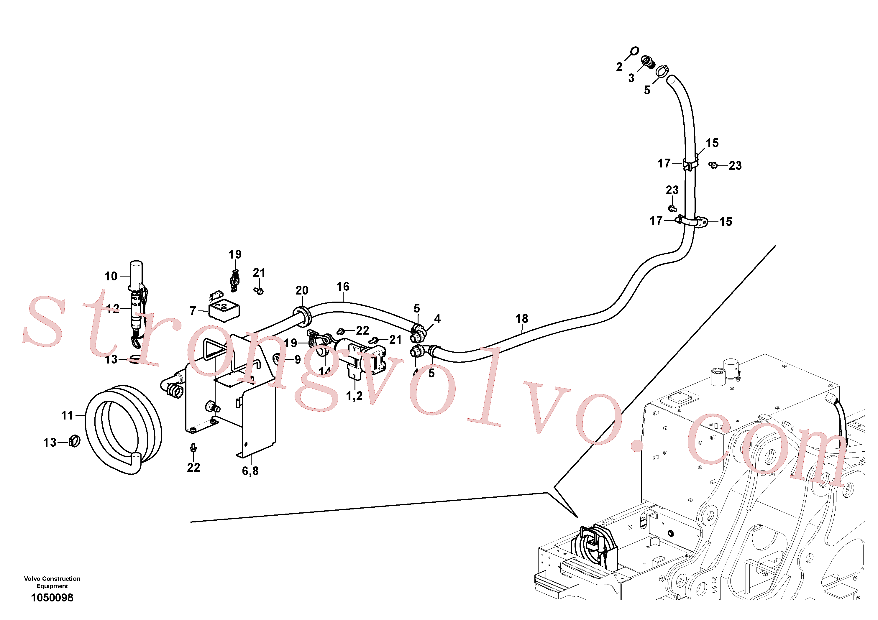 Atacado VOE14668074 Clipe Volvo escavadeira