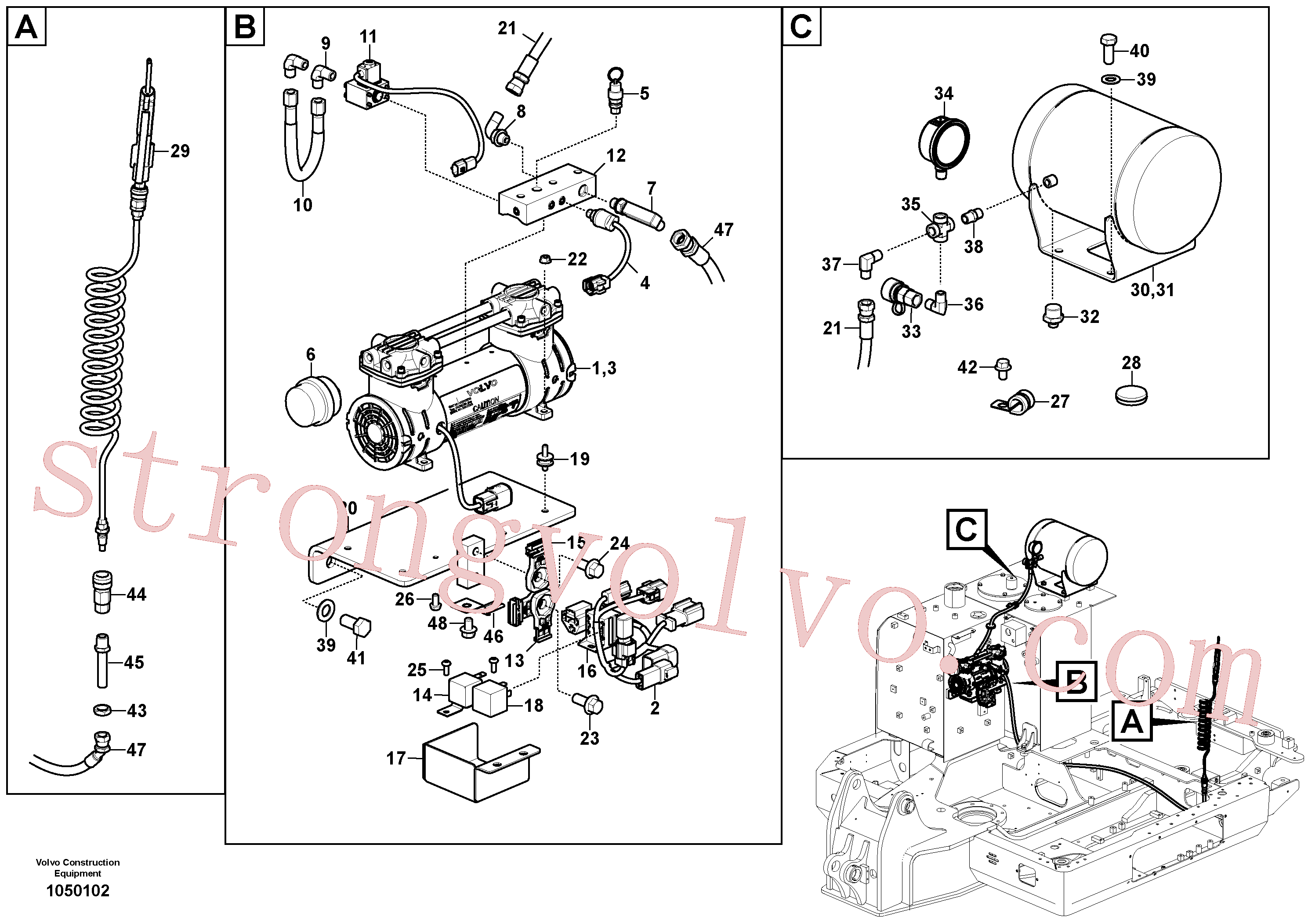 SA9452-02240 Volvo(1050102 Montagem)