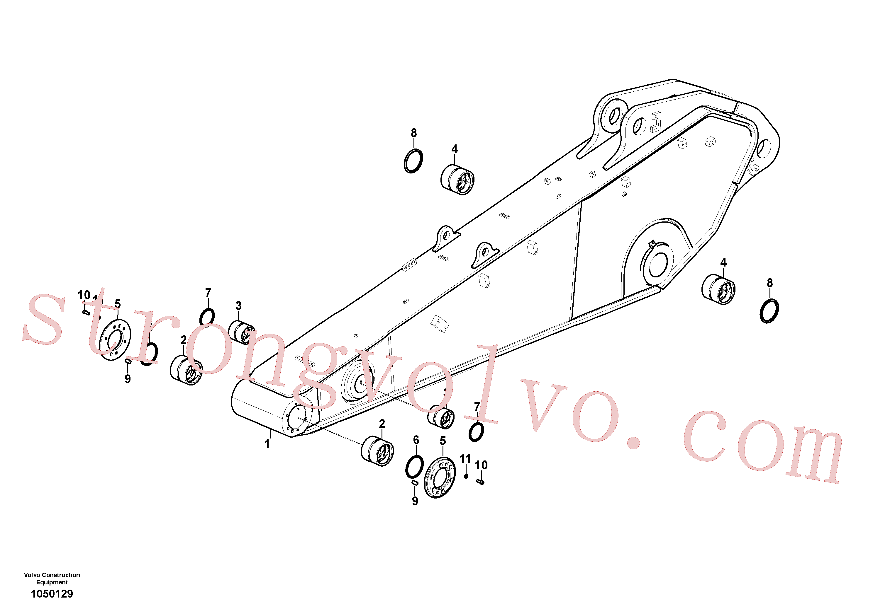 China Made VOE14679920 Bucha Volvo Acessórios para escavadeira