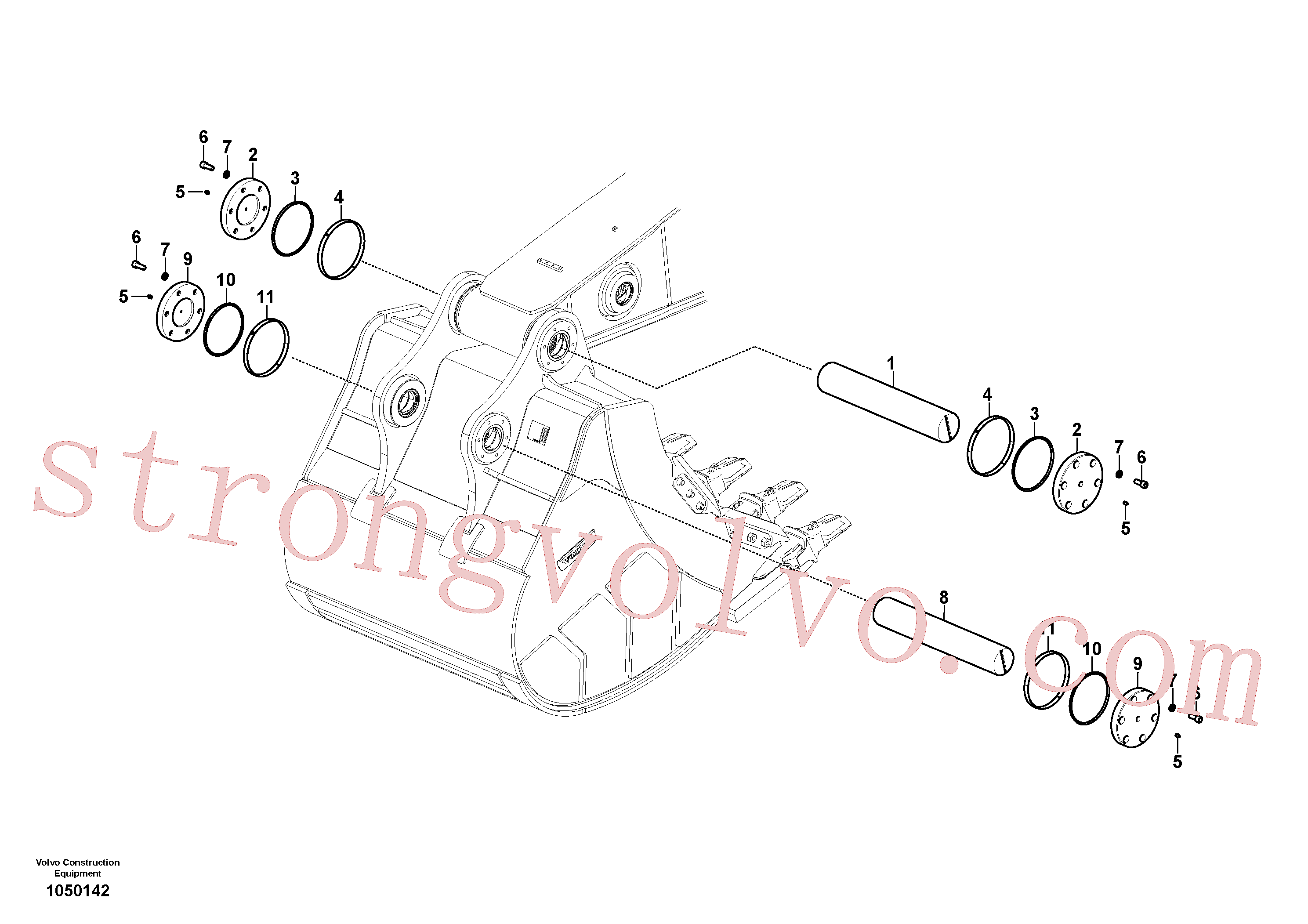 China Made VOE984142 Parafuso soquete sext Volvo Acessórios para escavadeira