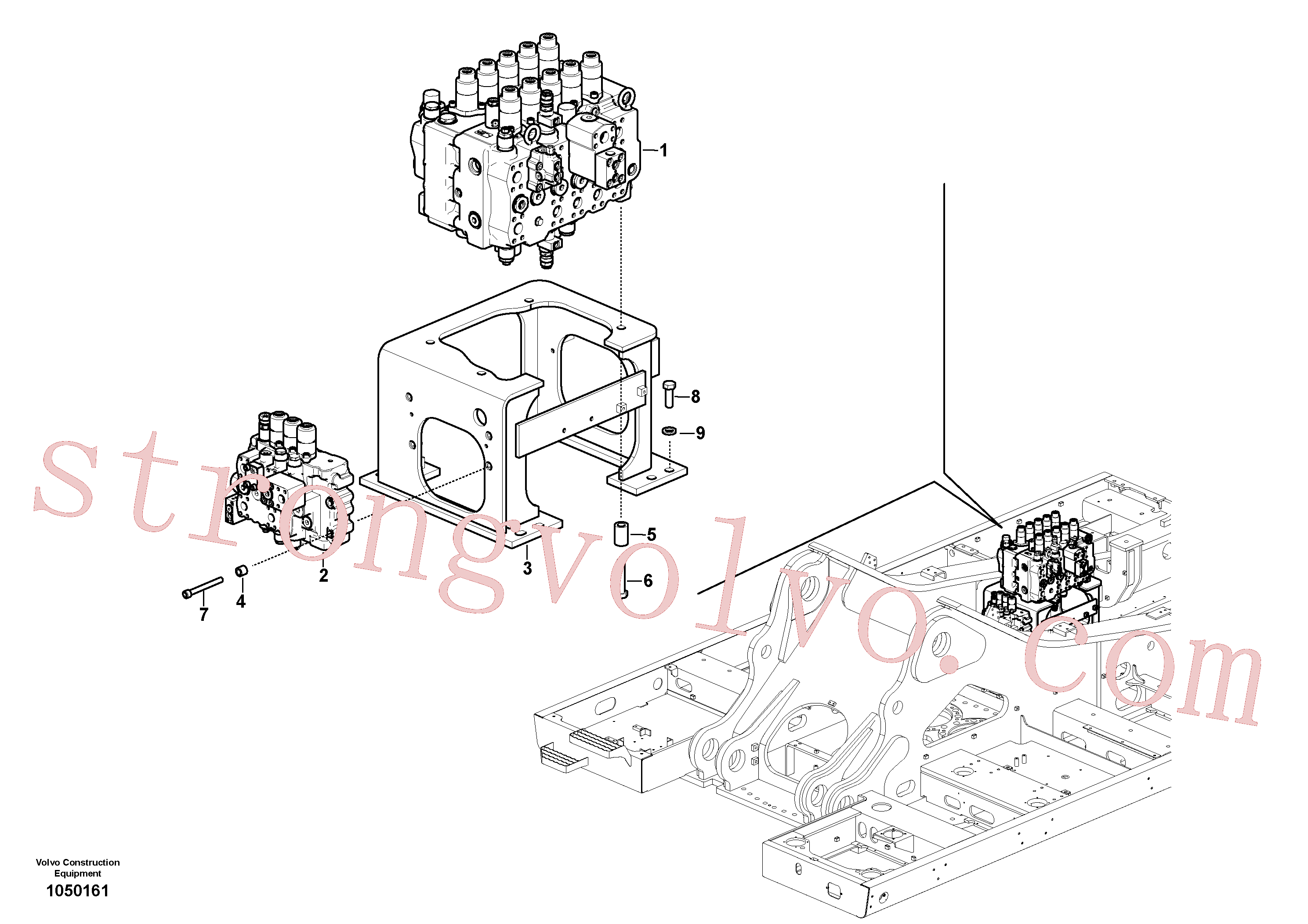 China Made VOE14702107 Válvula controle Volvo Acessórios para escavadeira