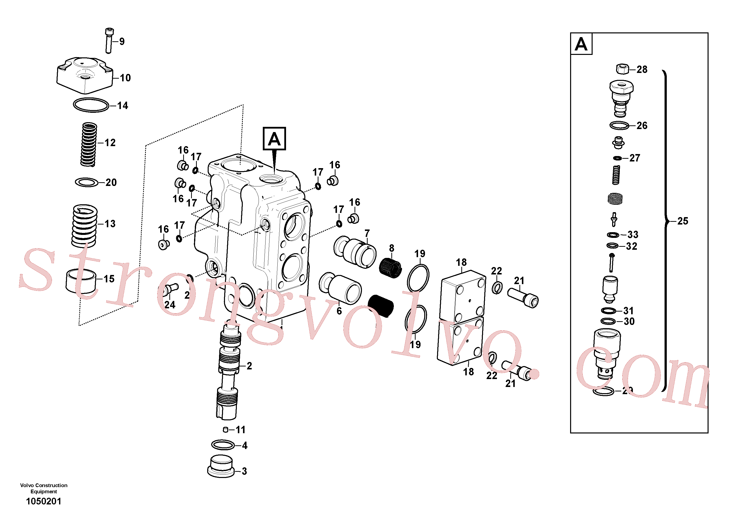 Atacado VOE14592742 Mola Volvo escavadeira