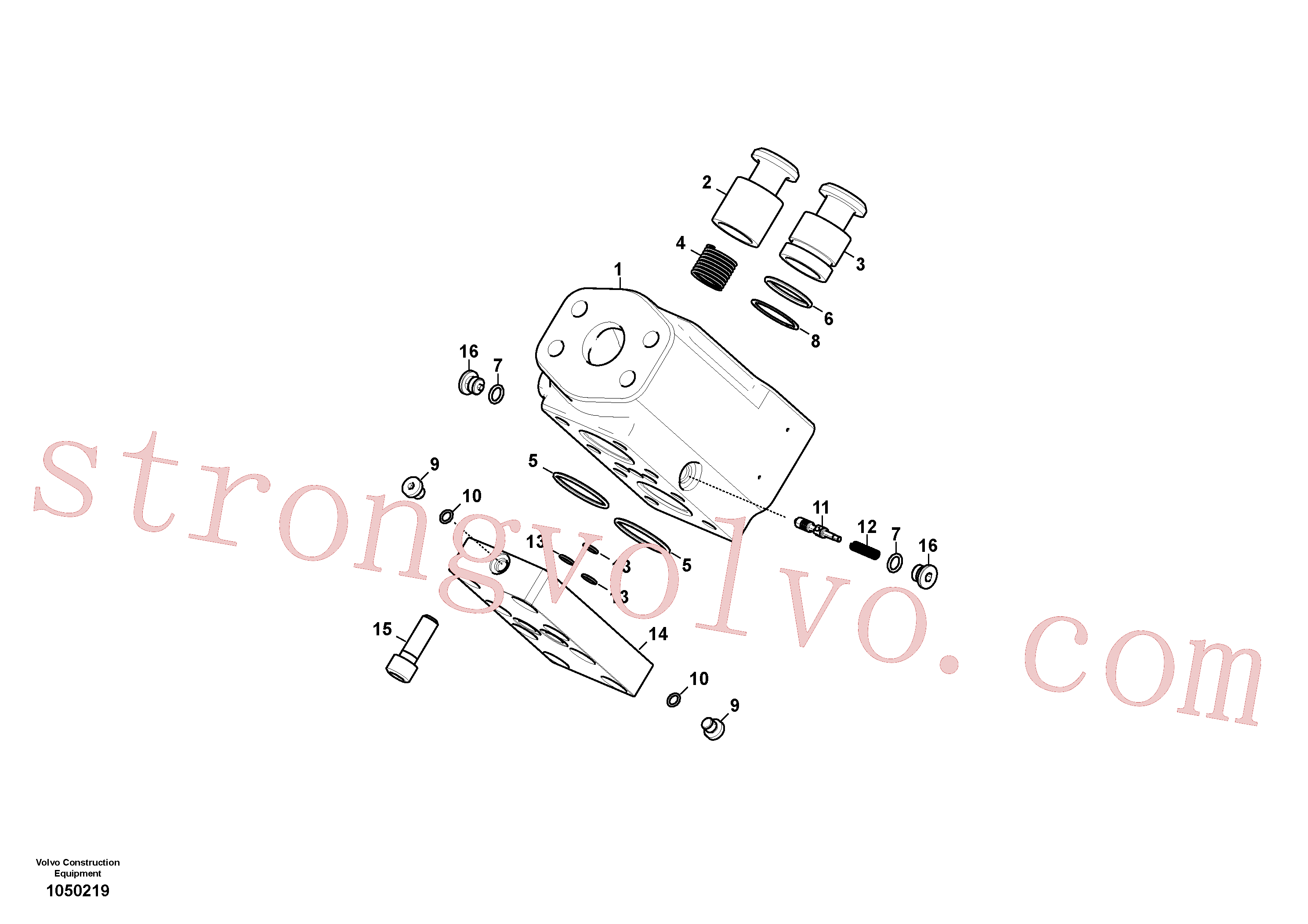 Atacado VOE14592748 Corpo da valvula Volvo escavadeira