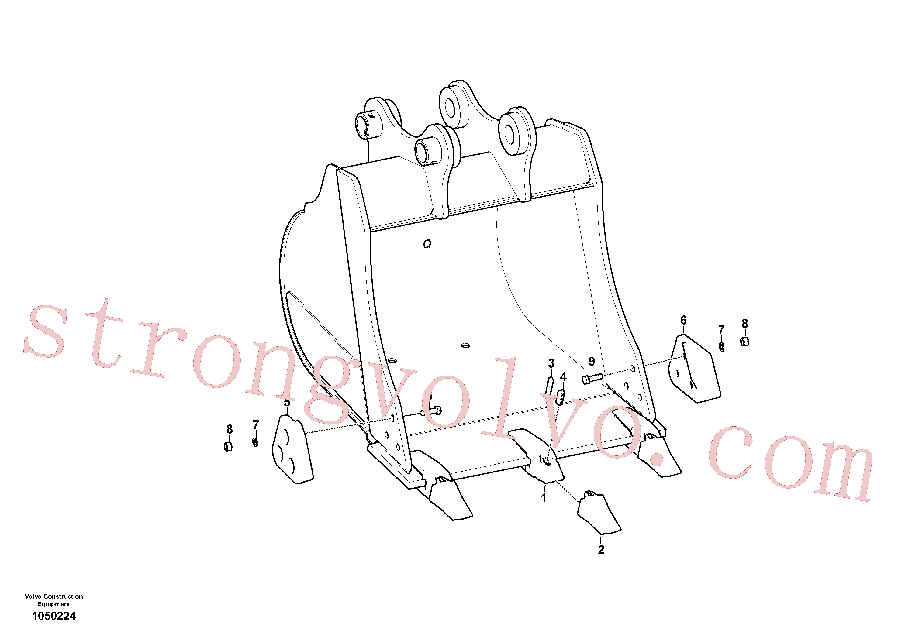 VOE15615797 Volvo Balde(1050224 Montagem)