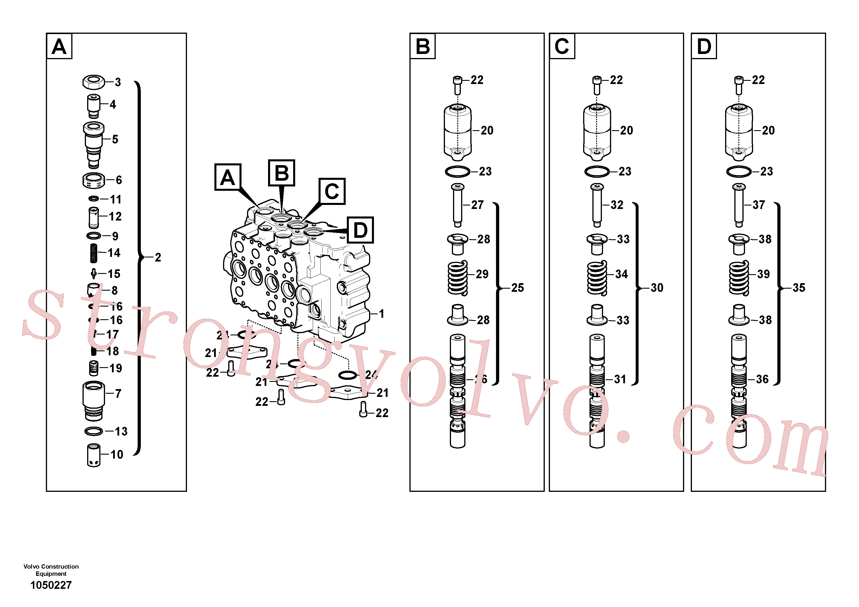 Atacado VOE14535273 Sleeve Volvo escavadeira