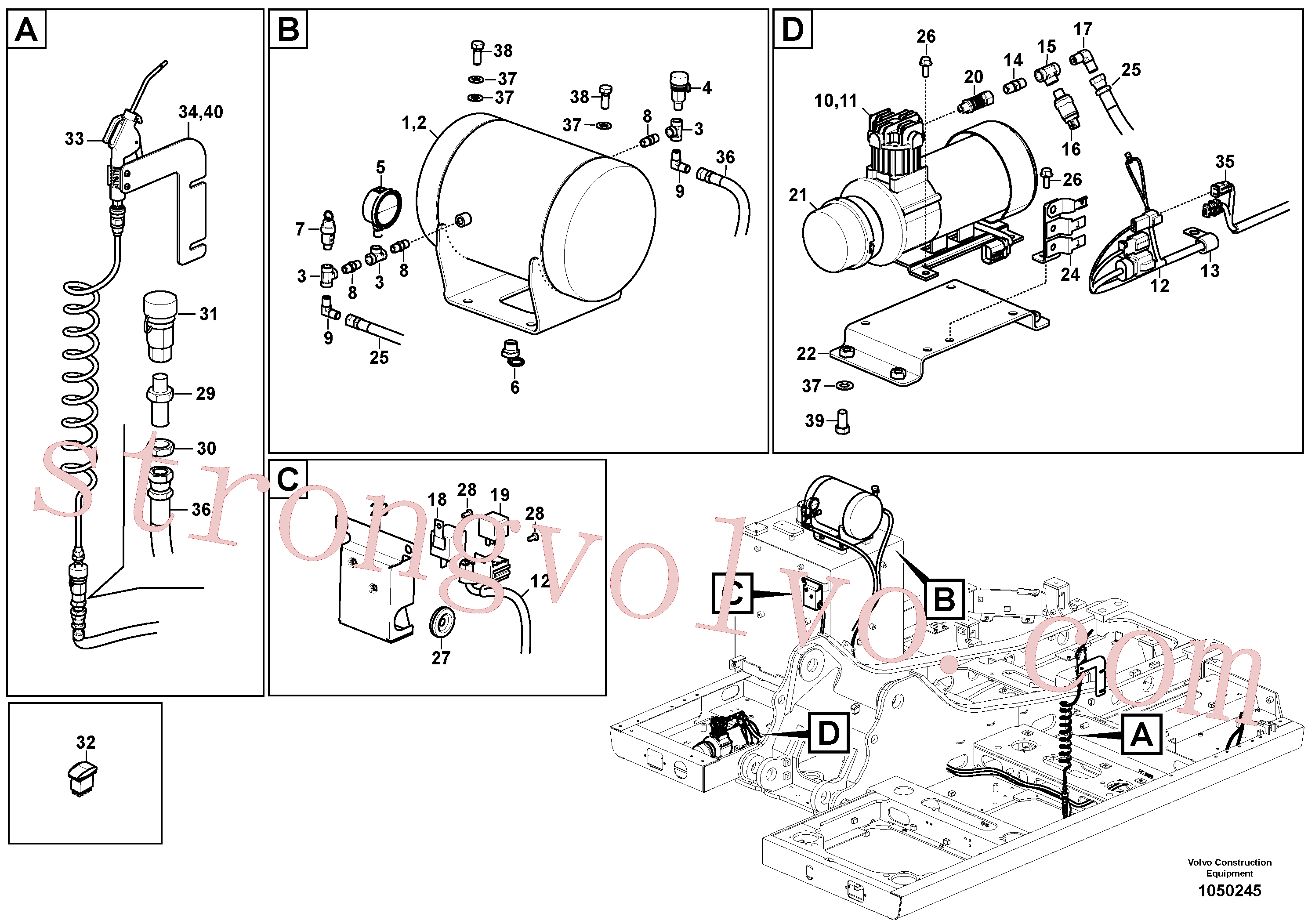 SA9451-02241 Volvo(1050245 Montagem)