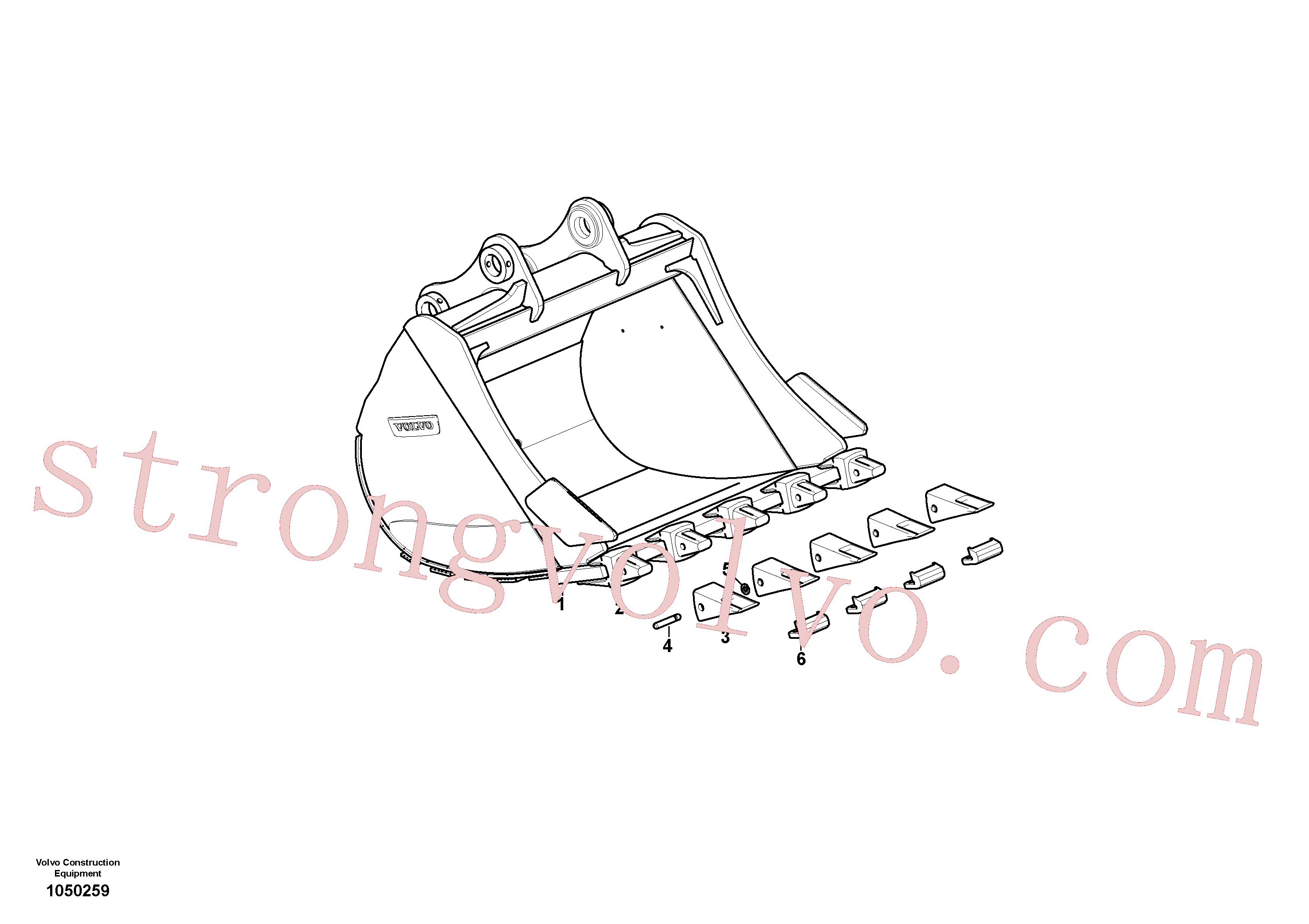 VOE14656931 Segmento Inscreva-se para Volvo Acessórios para escavadeira
