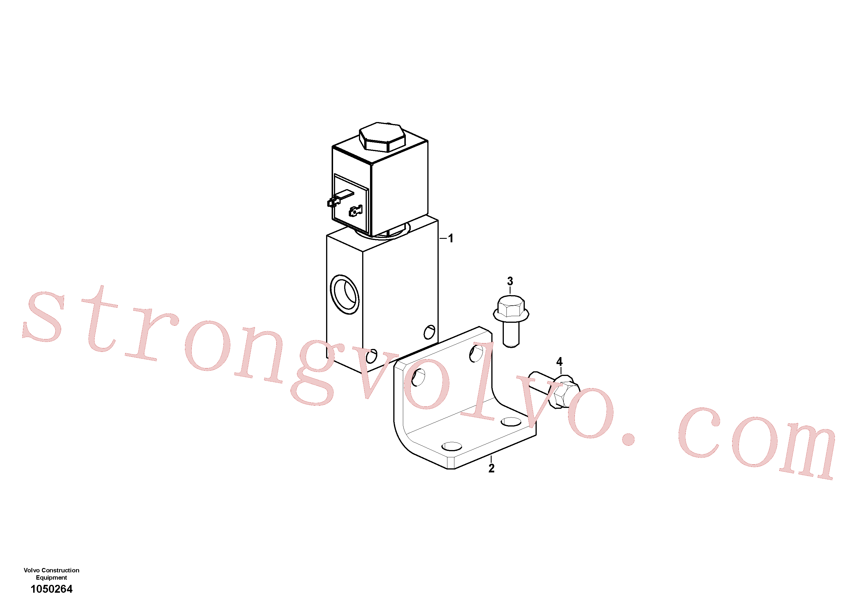 VOE14703868 Volvo Válvula, encaixe rápido(1050264 Montagem)