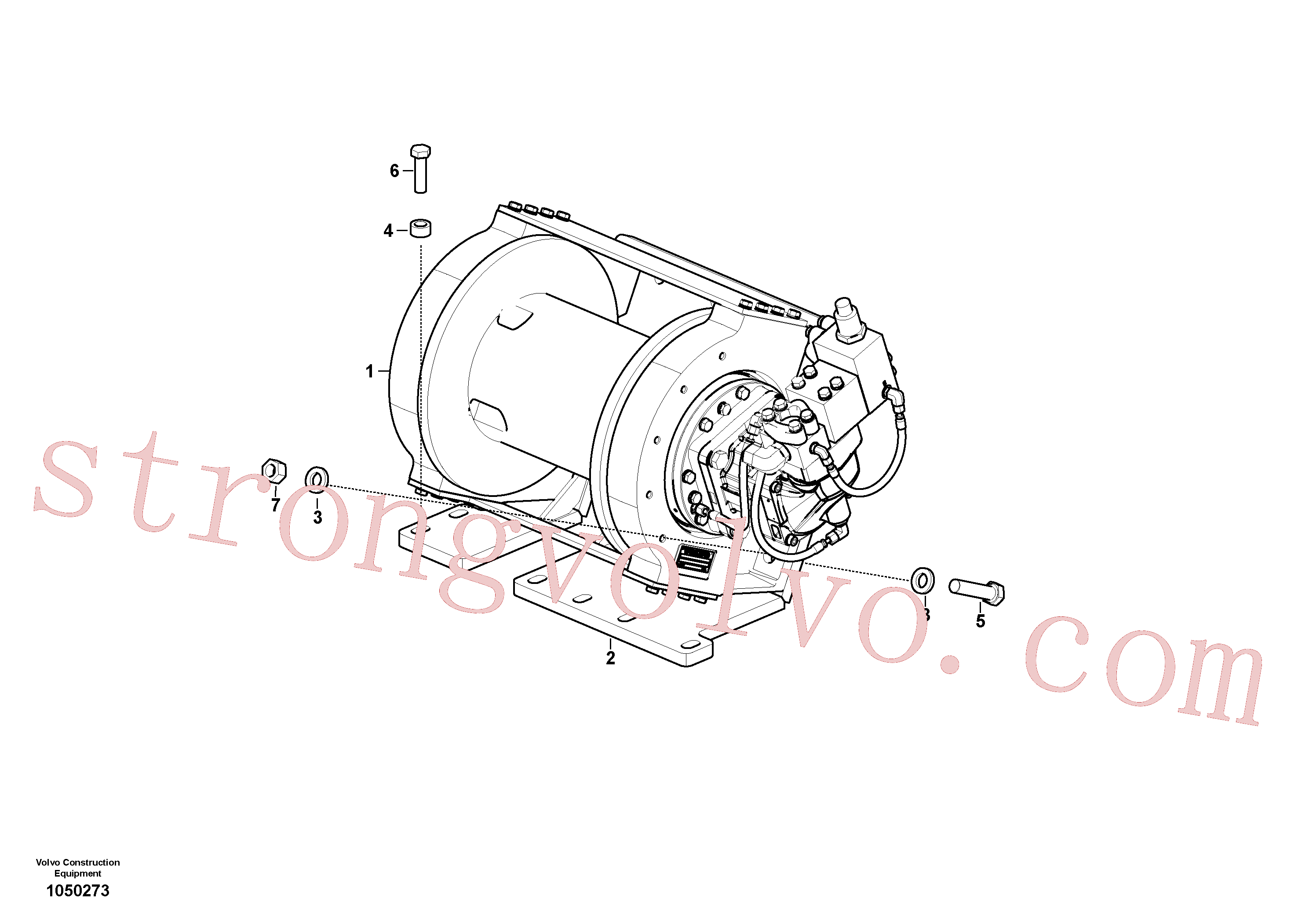 VOE14049059 Espaçador Volvo escavadeira