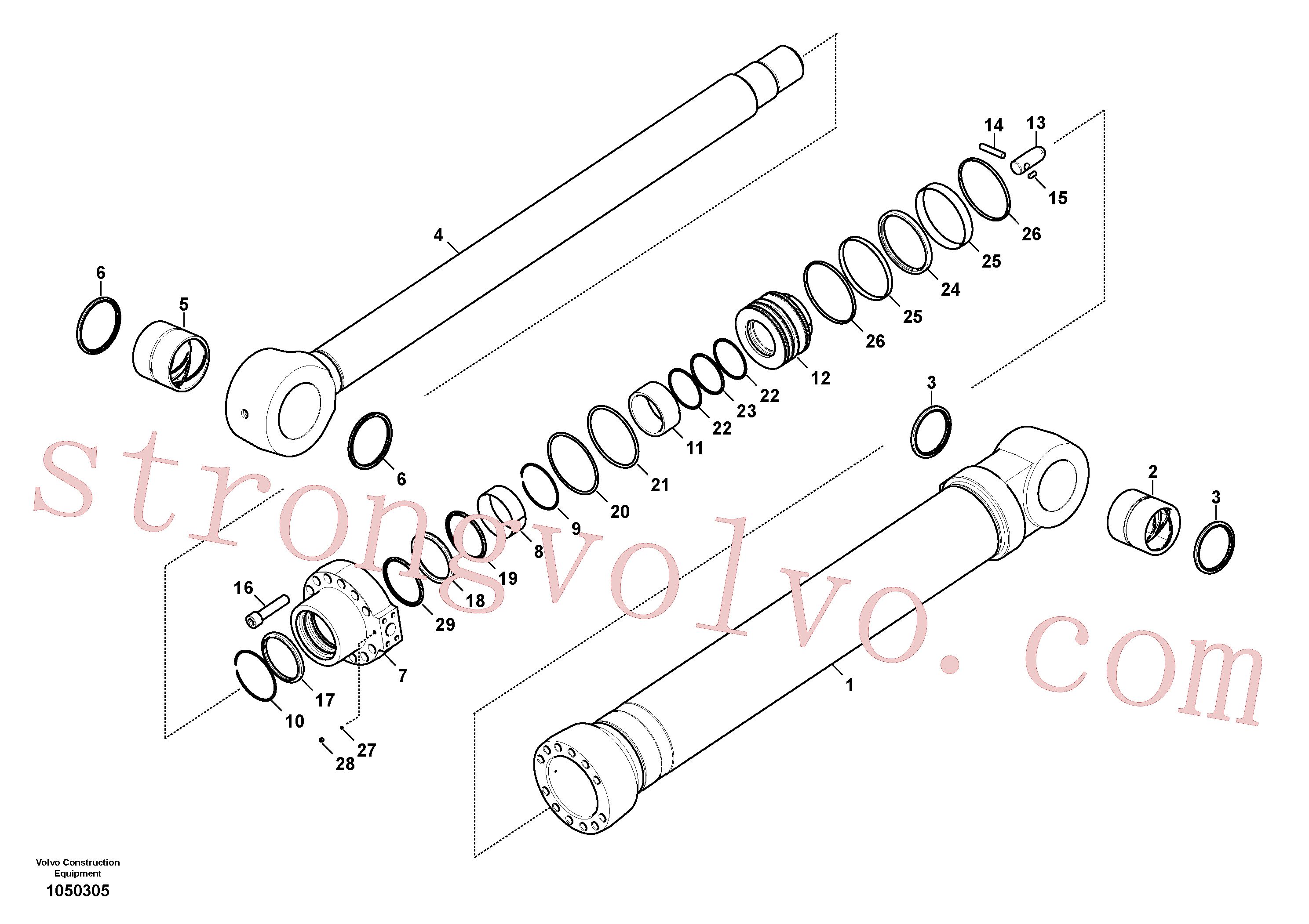 Atacado VOE14597456 O-ring Volvo escavadeira