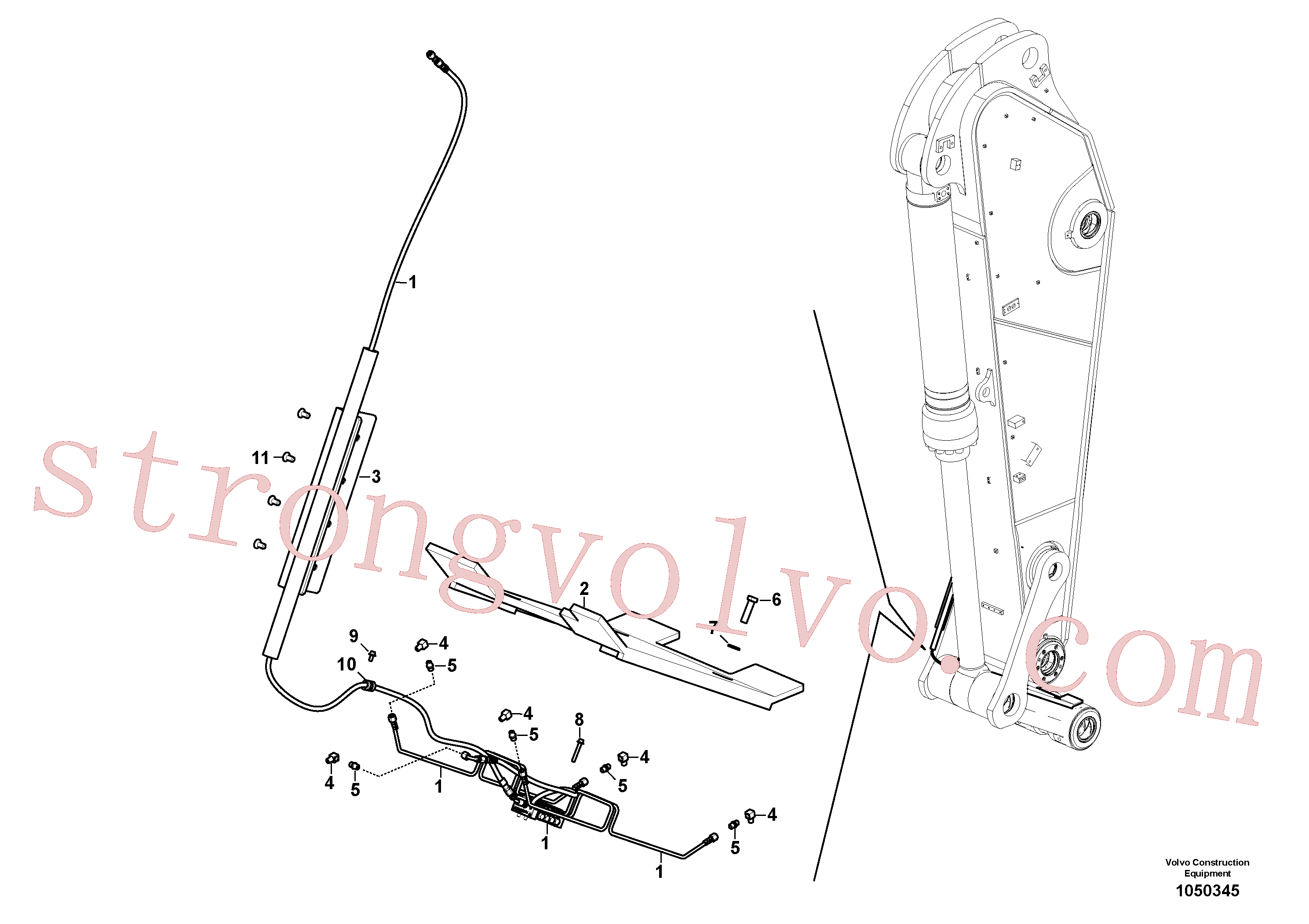 Volvo Montagem VOE14561684 Braçadeira Acessórios