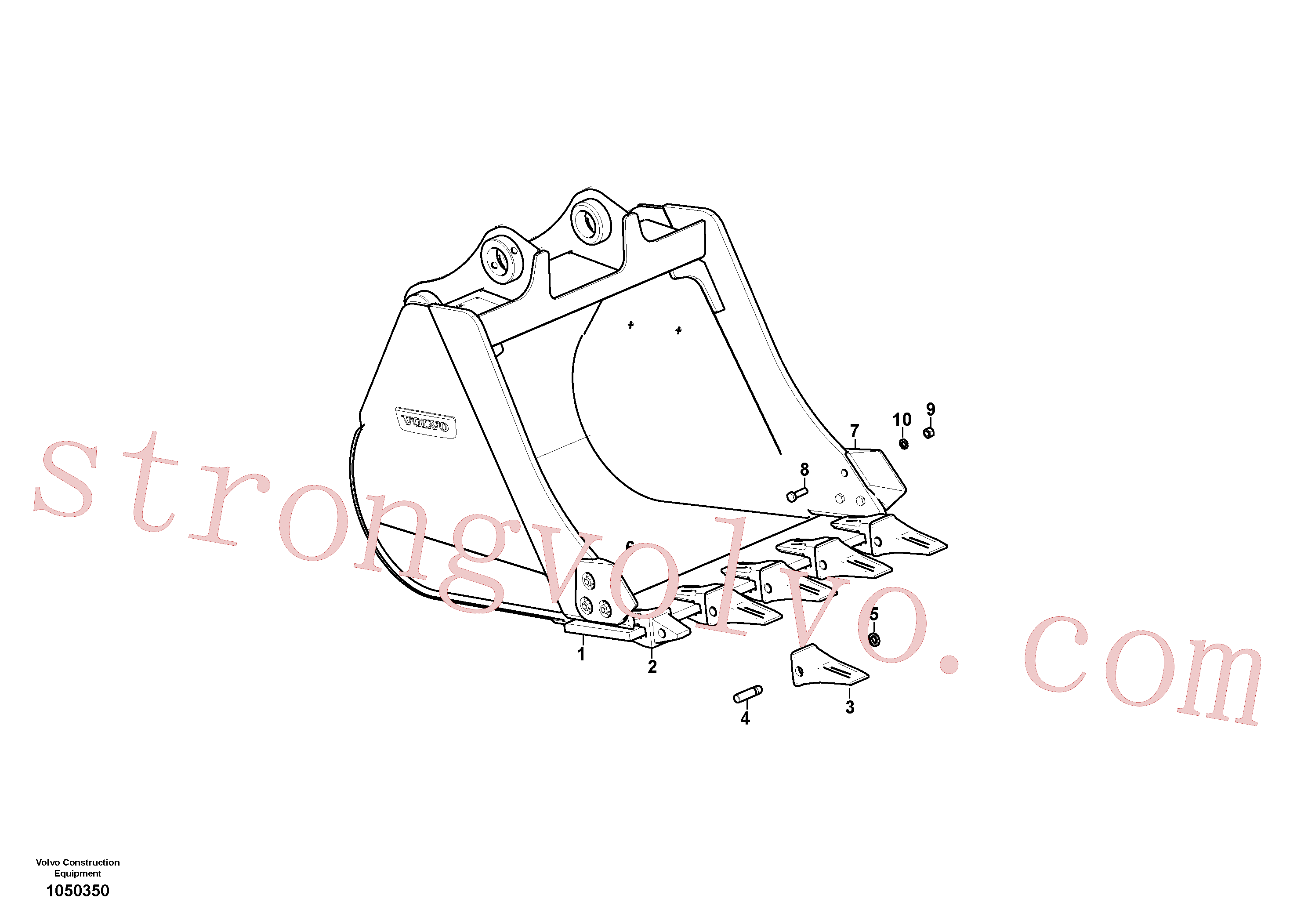 VOE14659025 Tooth Volvo escavadeira