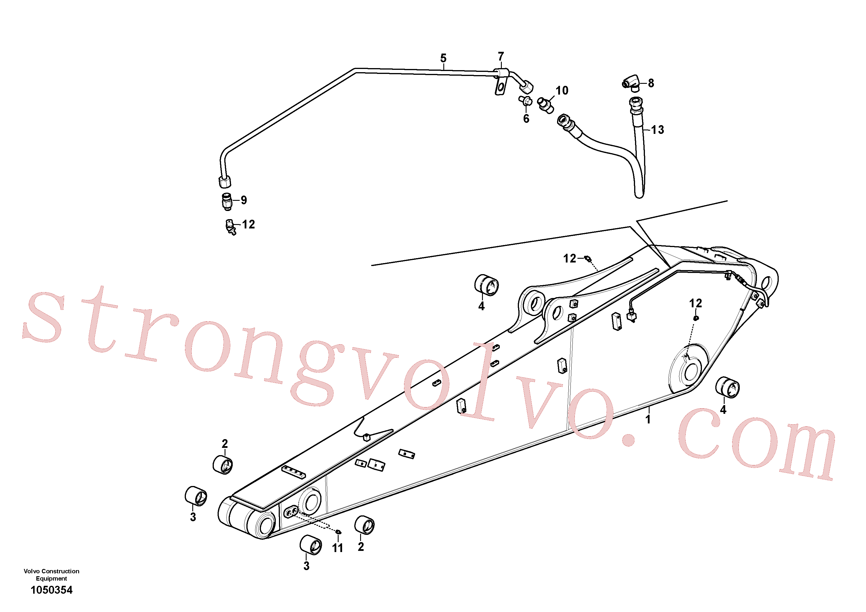 Volvo Acessórios para escavadeira VOE14726446 Dipper Arm Acessórios