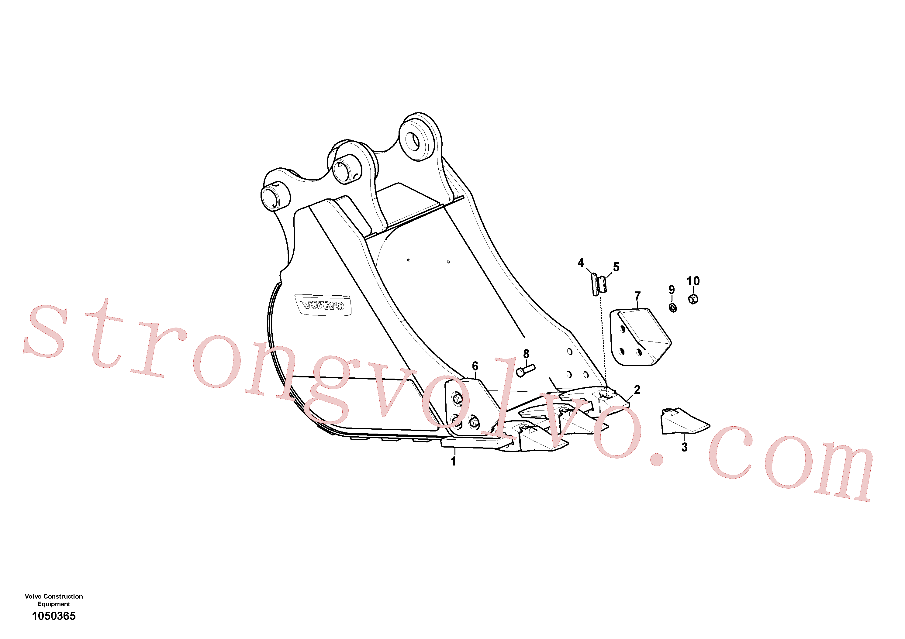 VOE15615797 Volvo Balde(1050365 Montagem)