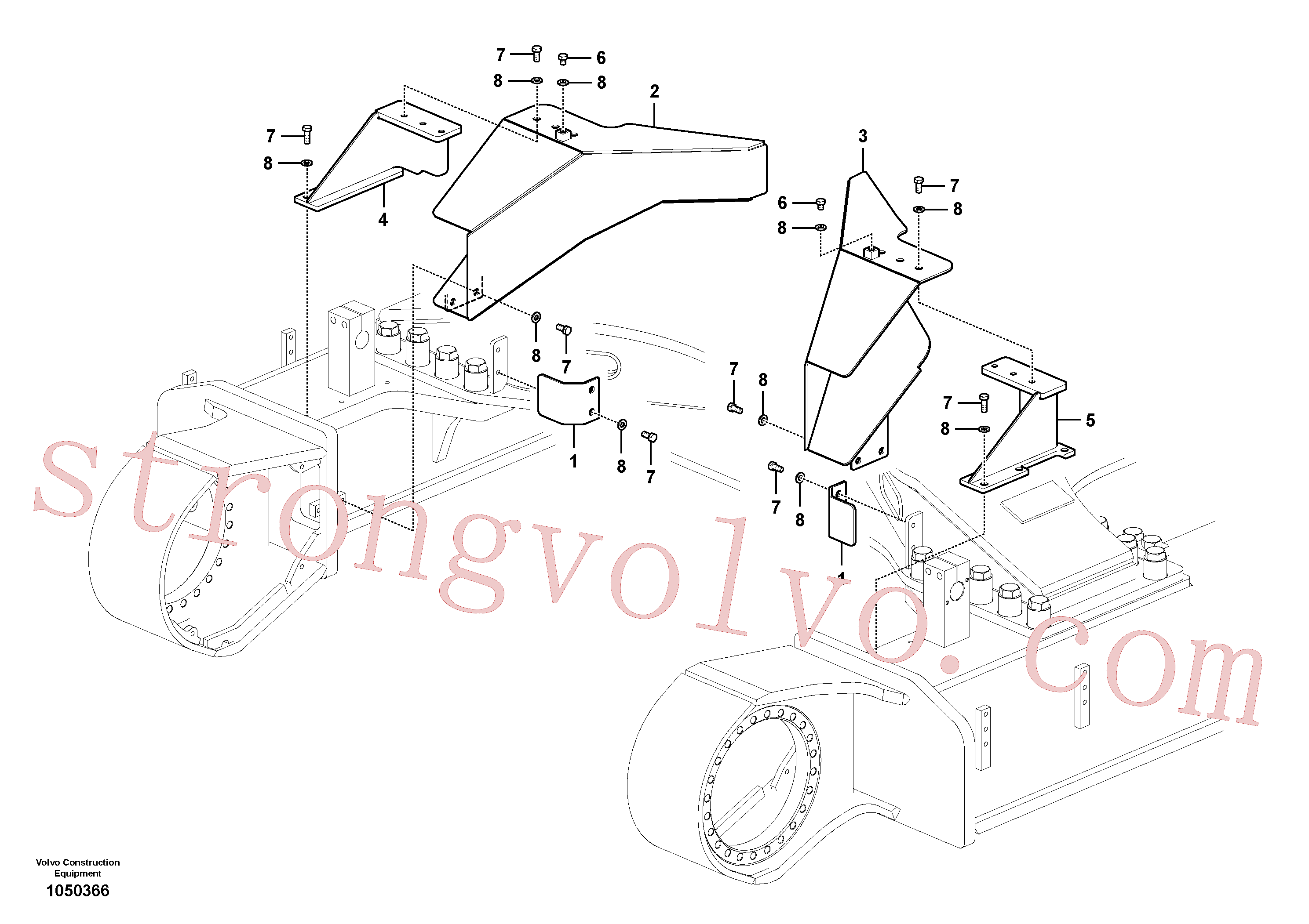 VOE978936 Volvo Placa de protecção, retráctil(1050366 Montagem)