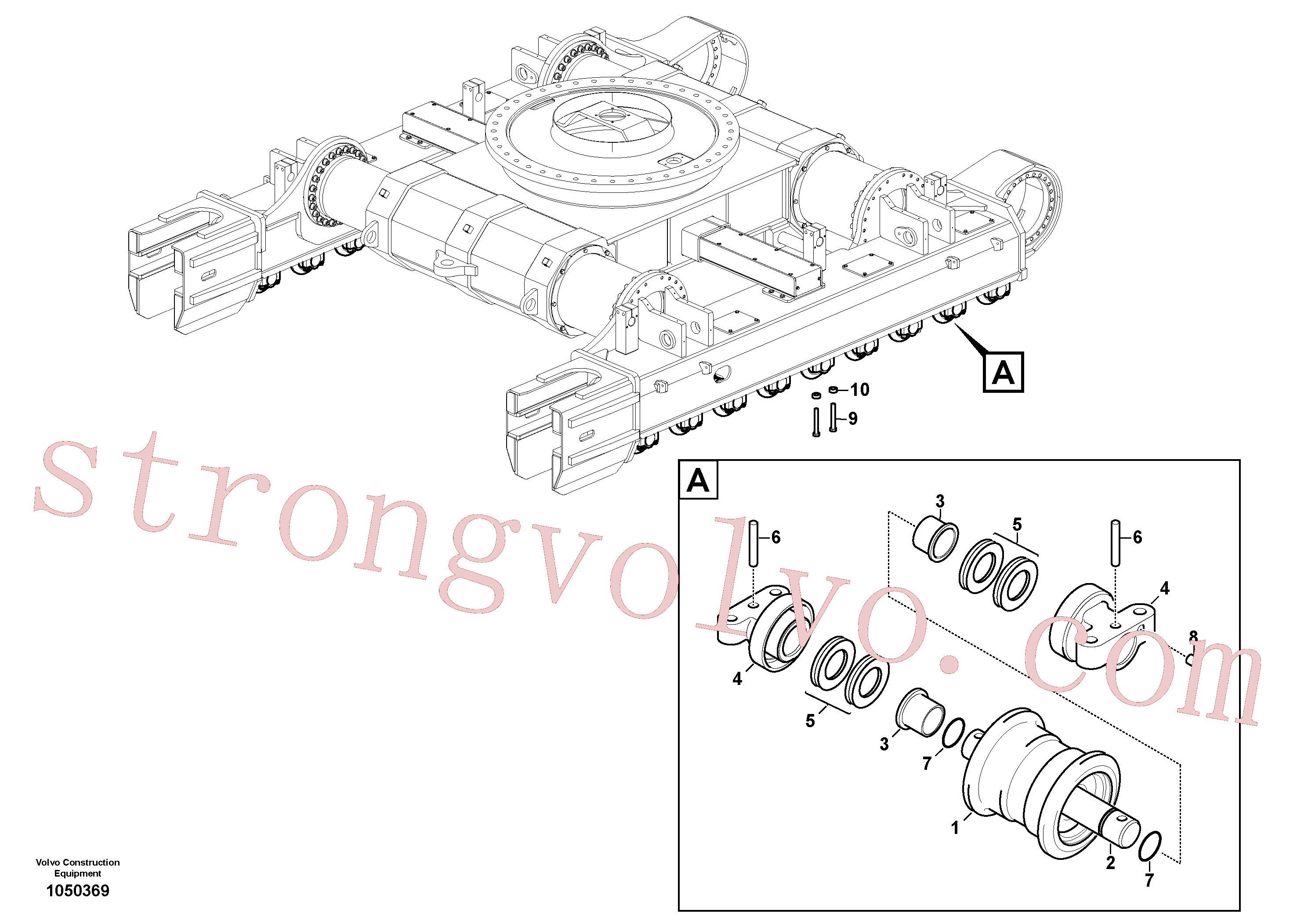 China Made RM96701677 Parafuso sextavado Volvo Acessórios para escavadeira