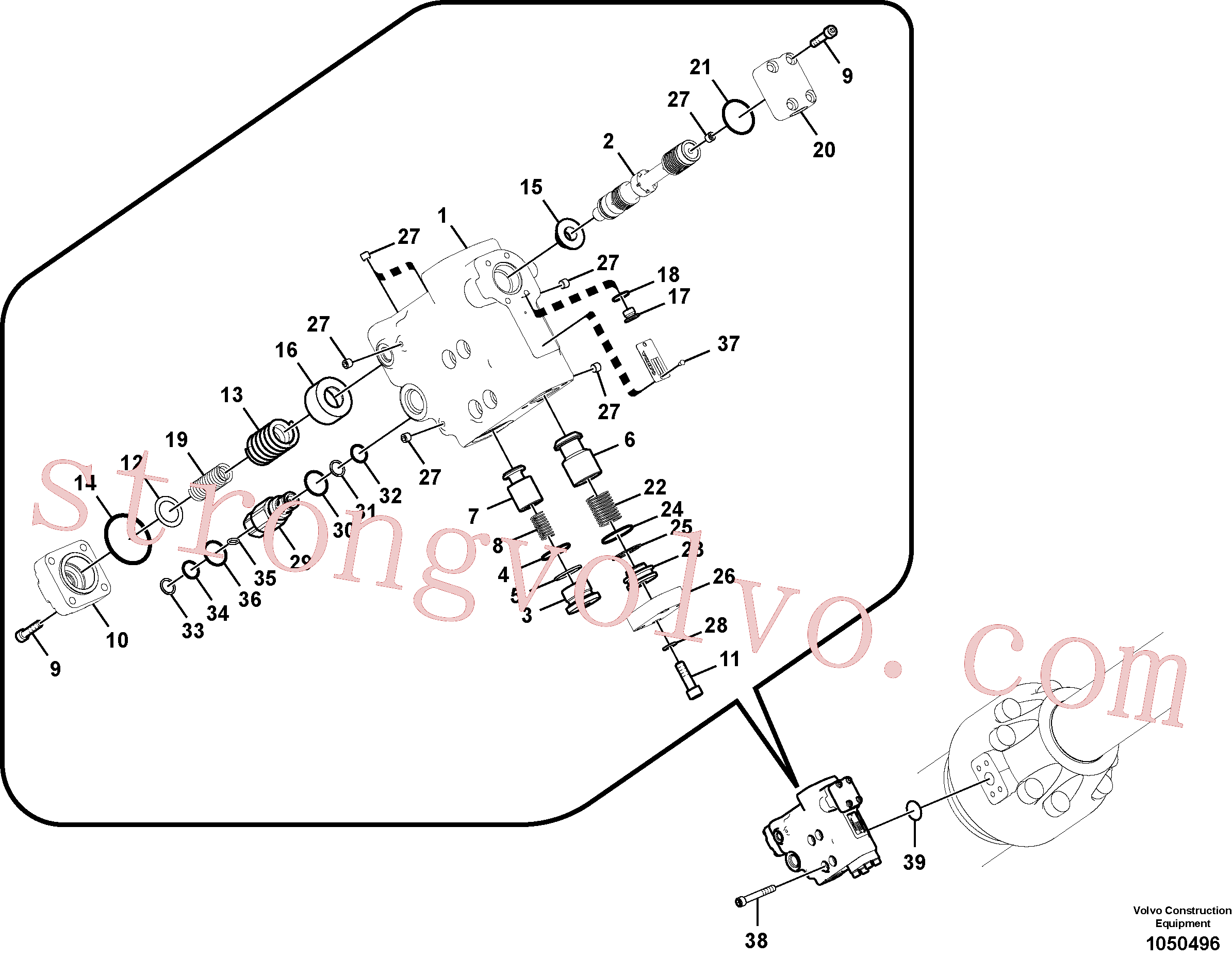 Atacado VOE984361 Parafuso soquete sext Volvo escavadeira
