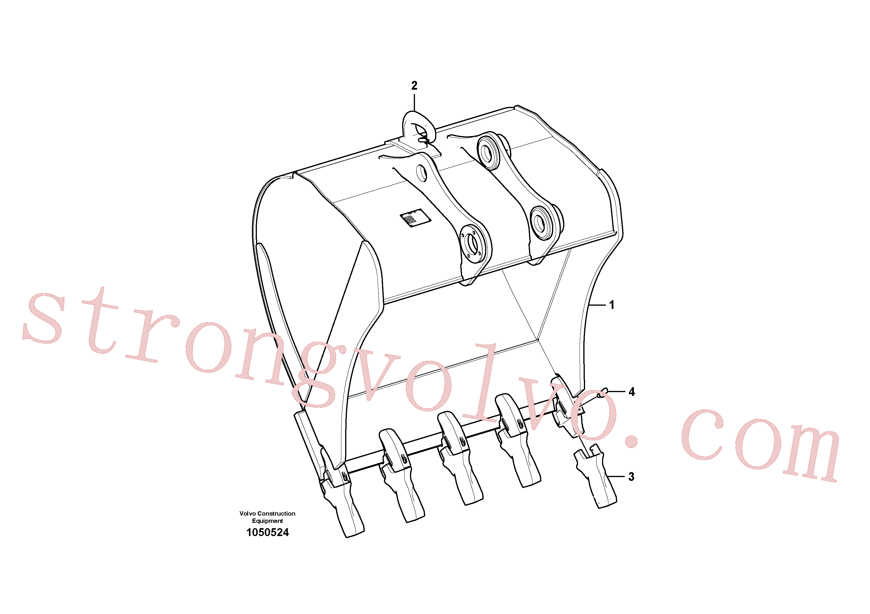 Atacado VOE14629936 Bucket Volvo escavadeira