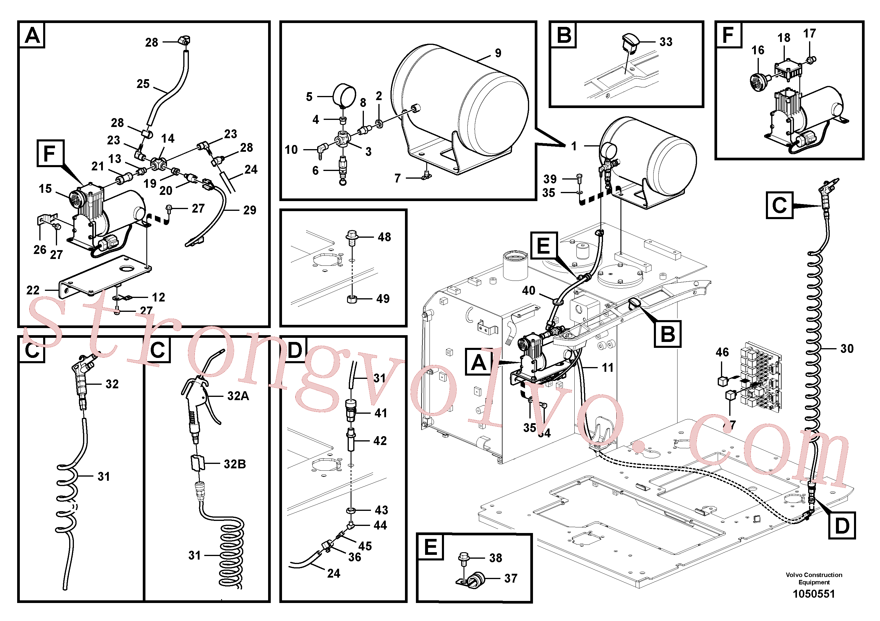 China Made VOE14668392 Válvula Volvo Acessórios para escavadeira