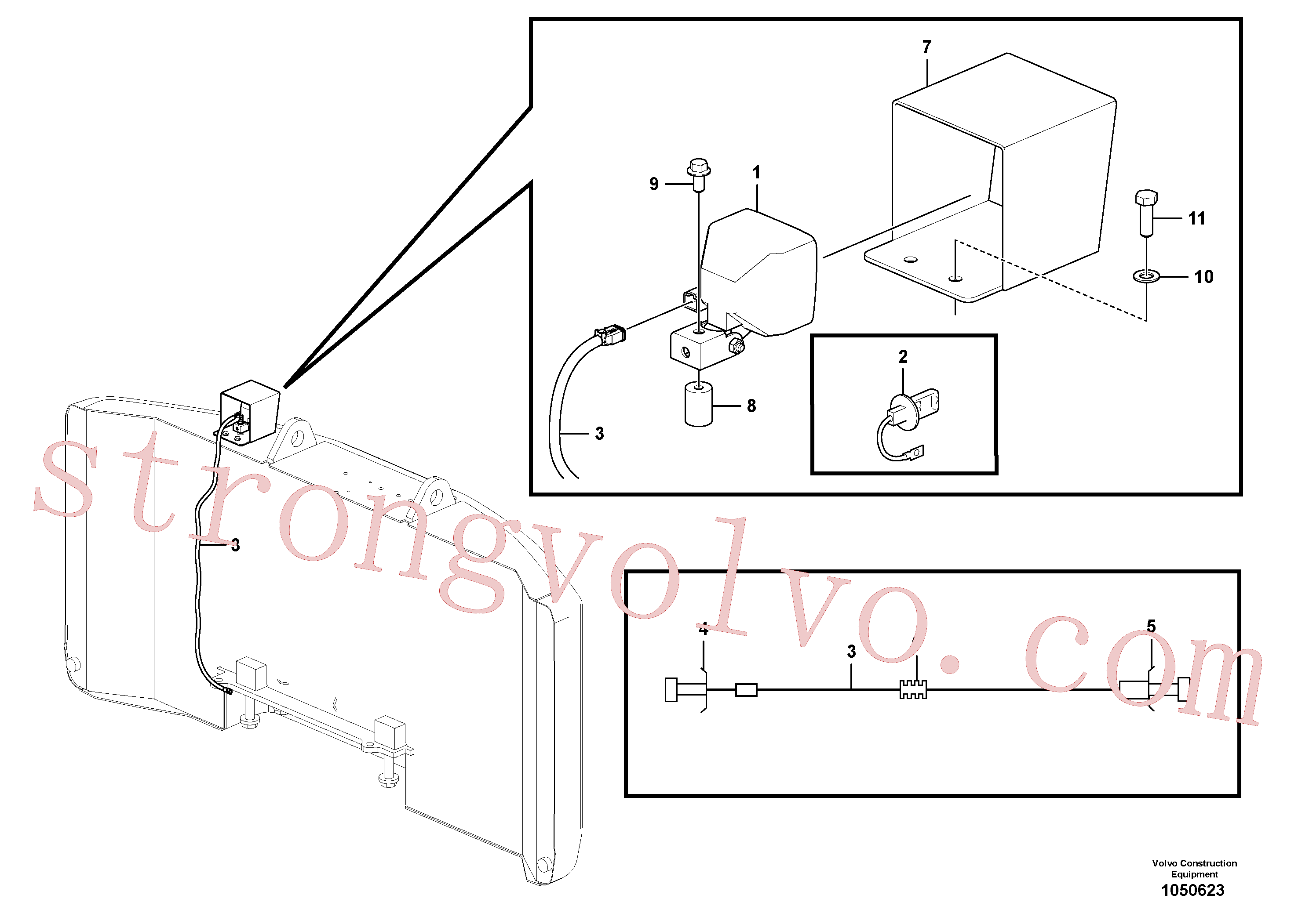 Volvo Acessórios para escavadeira VOE14511343 Anel montagem Acessórios