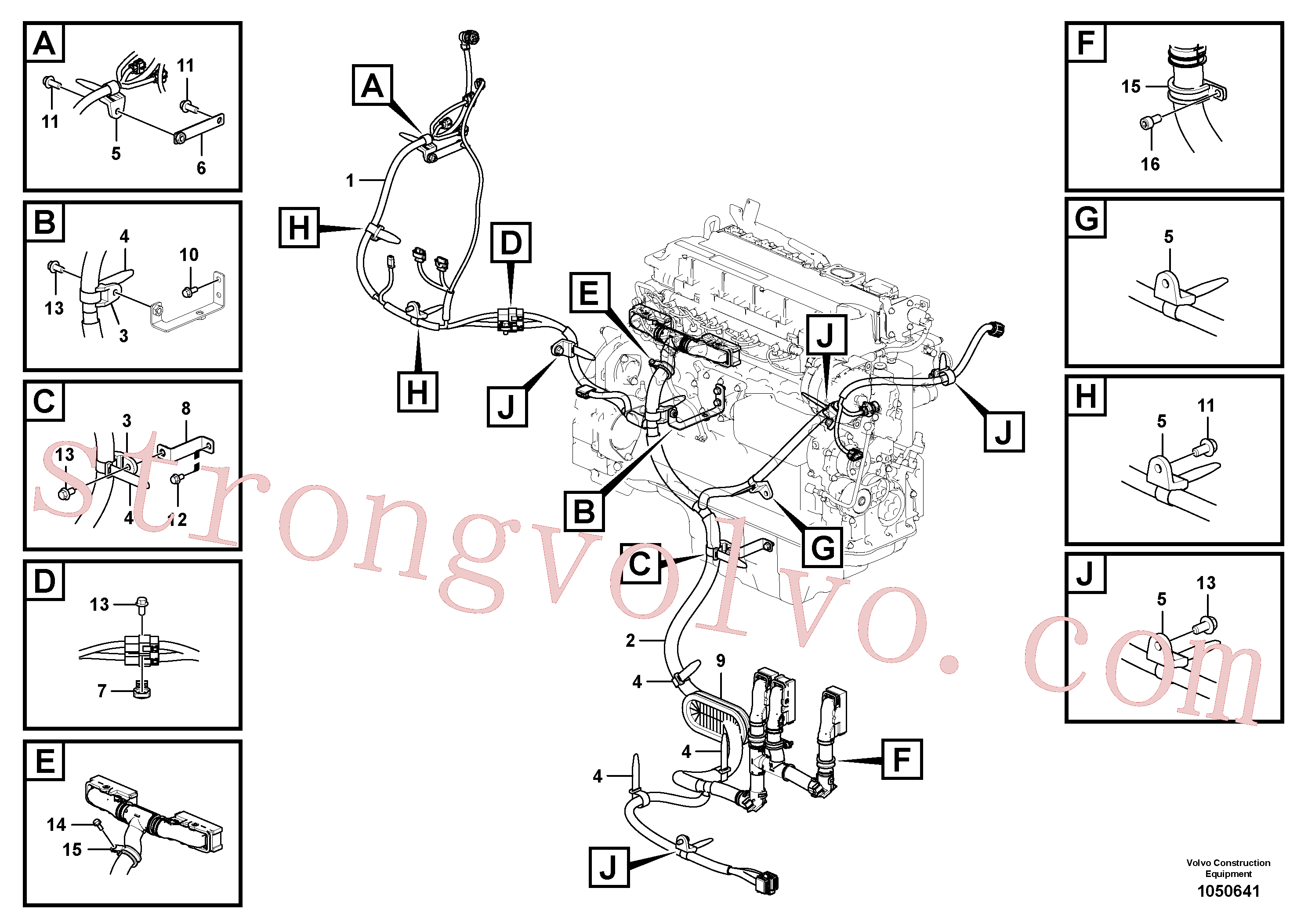 Volvo Montagem VOE14566948 Suporte Acessórios