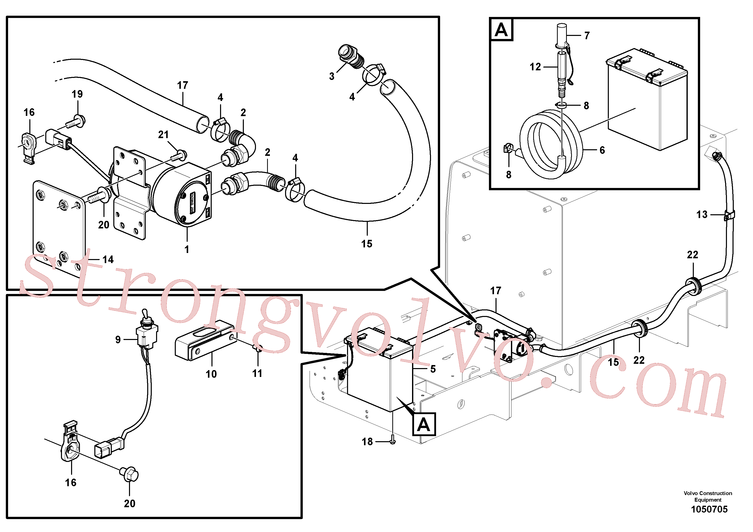 Atacado VOE14543309 Mangueira Volvo escavadeira