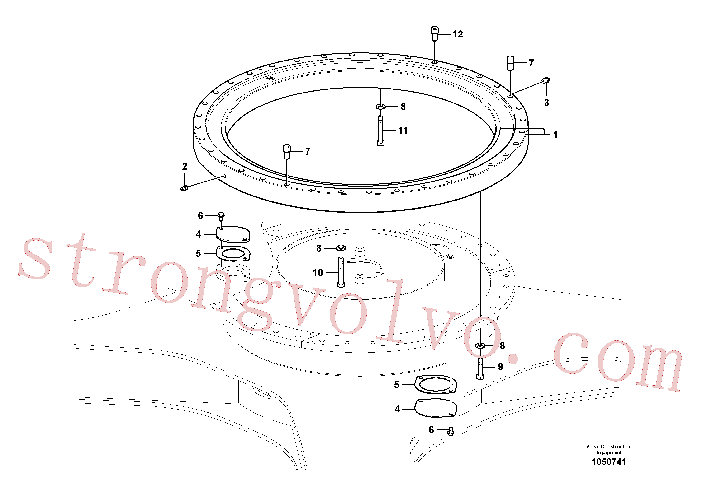 VOE14883689 Volvo Sistema de articulação(1050741 Montagem)