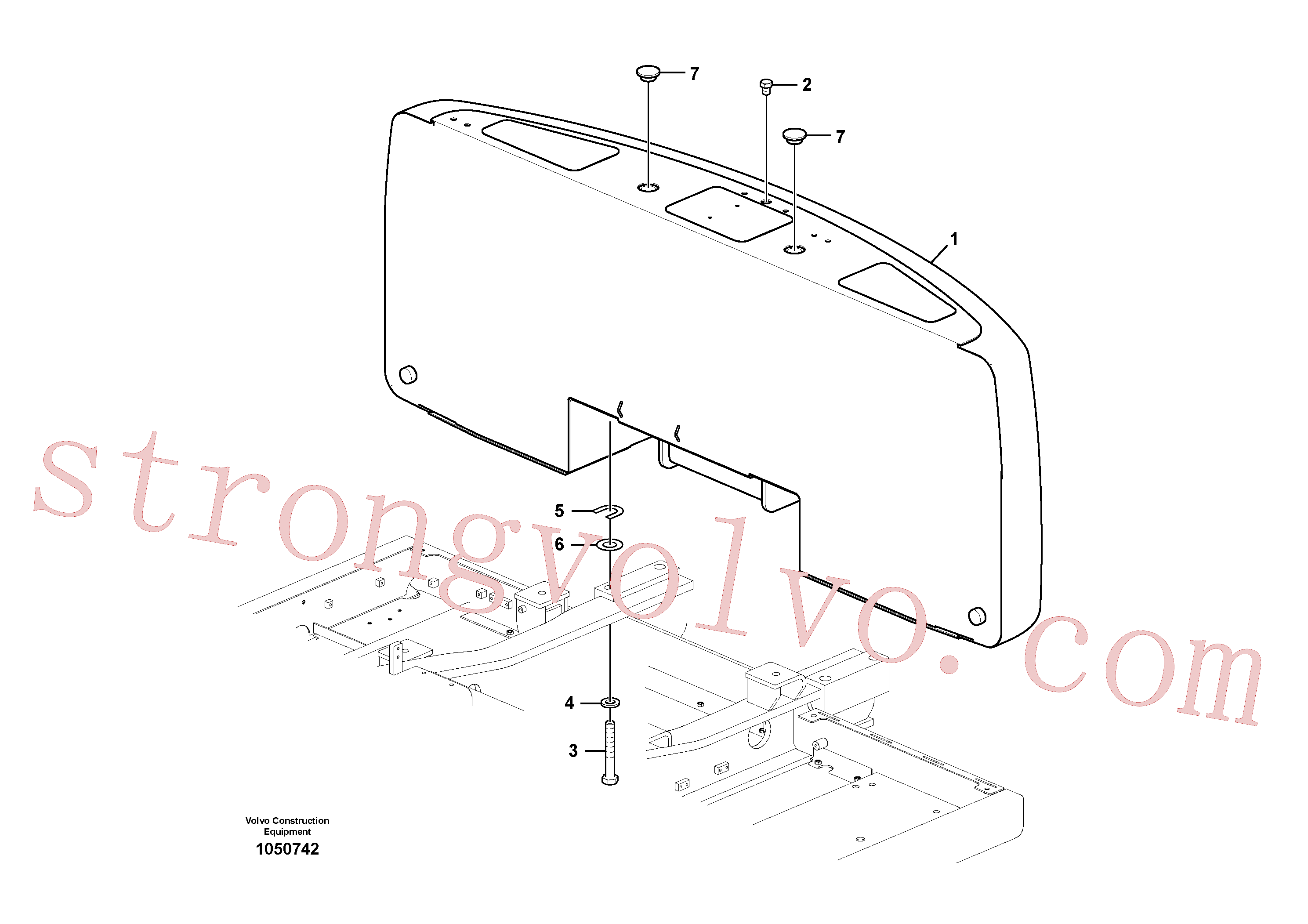 SA9011-12406 Volvo Contrapesos(1050742 Montagem)